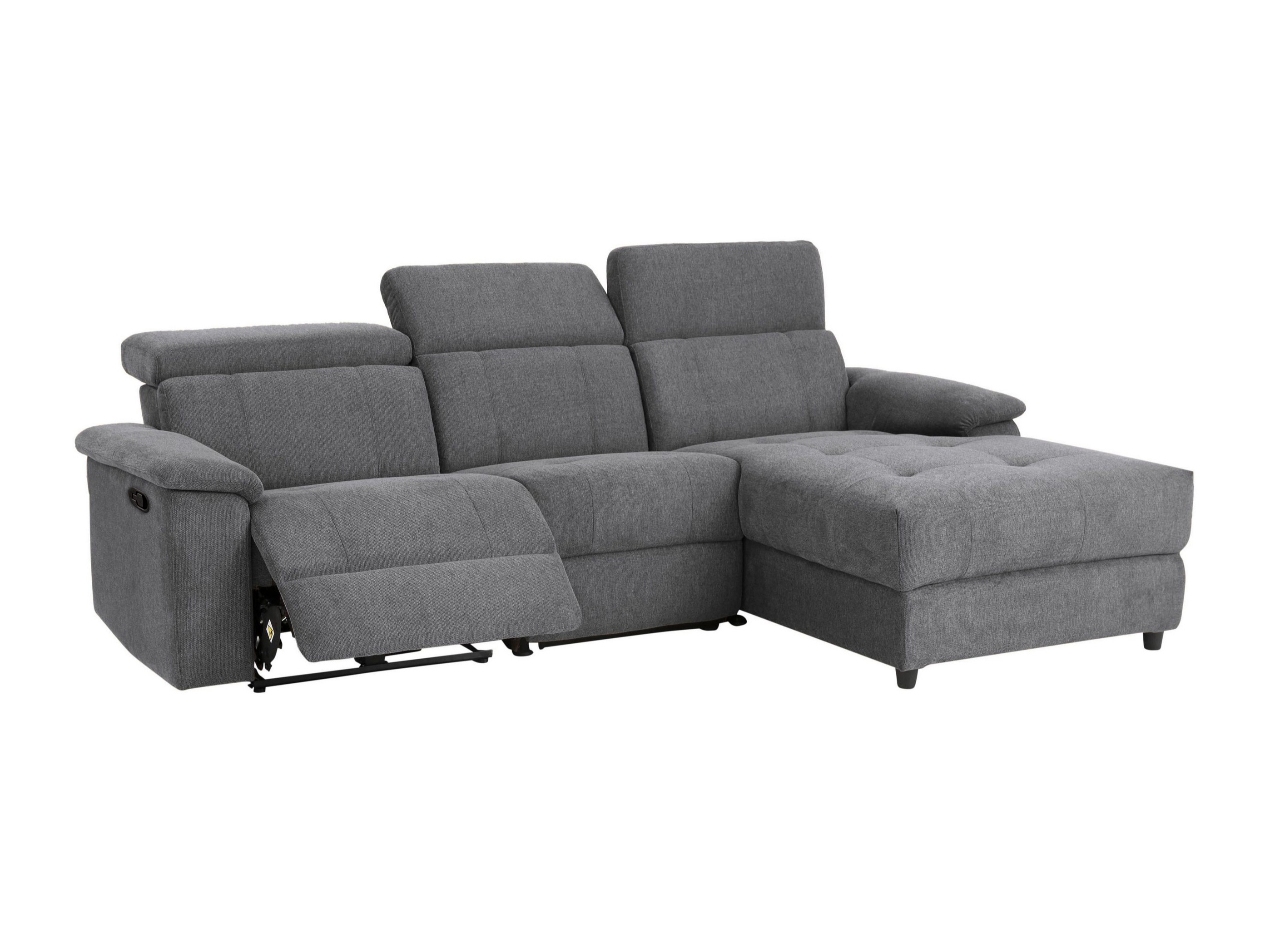 Угловой диван реклайнер Denton 1503 (Антрацит)