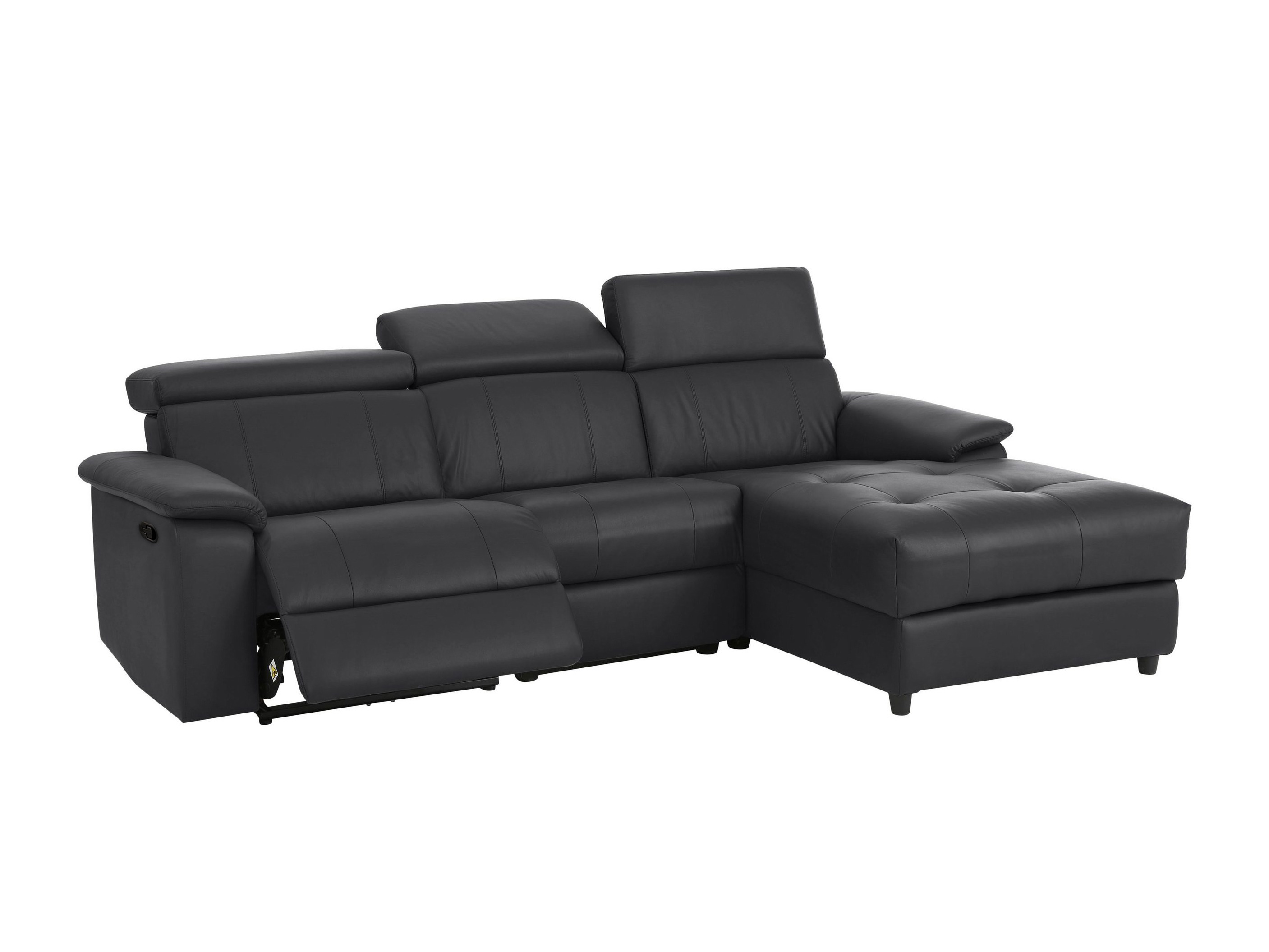 Угловой диван реклайнер Denton 1503 (Чёрный)