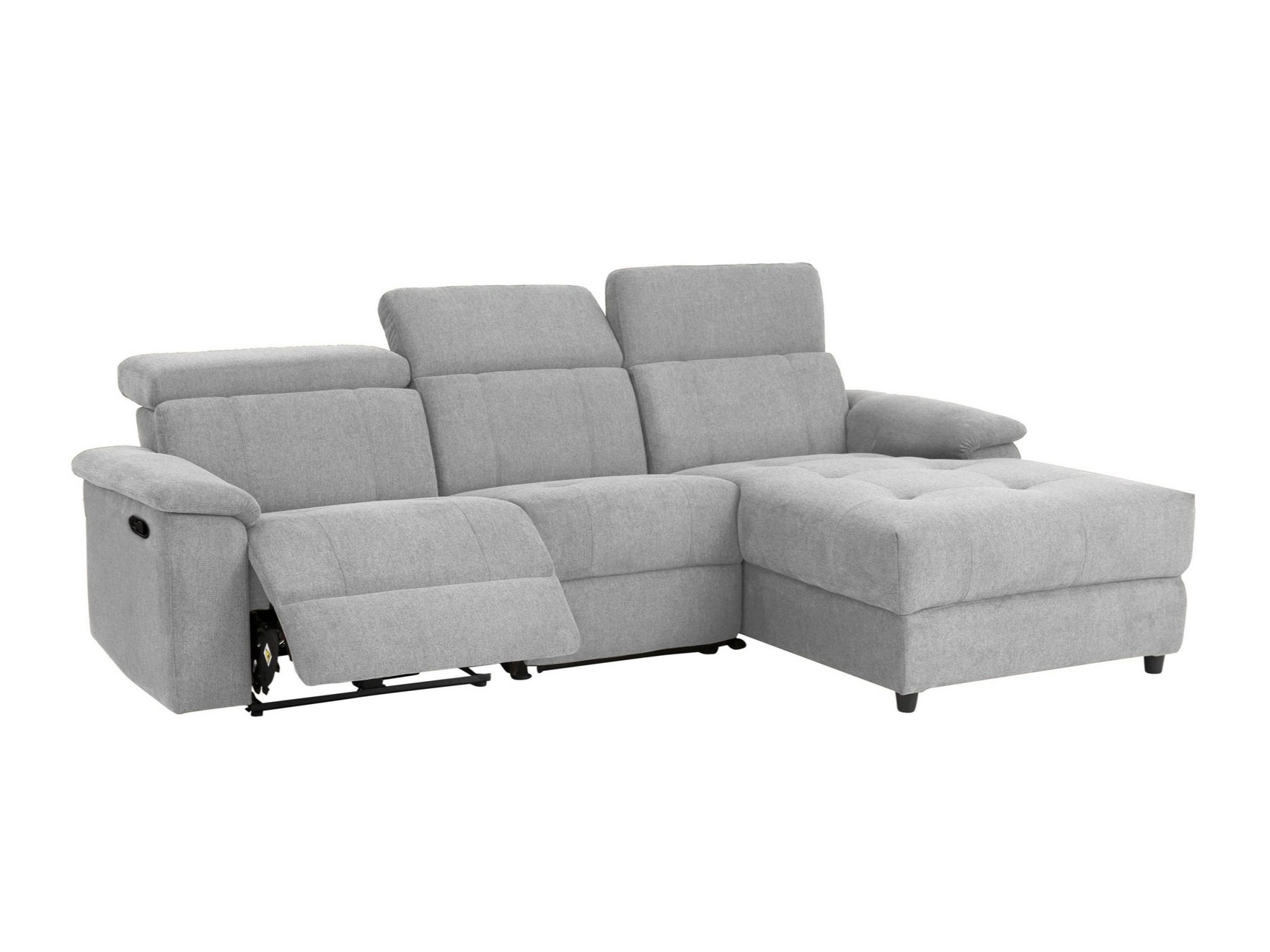 Угловой диван реклайнер Denton 1503 (Светло-серый)