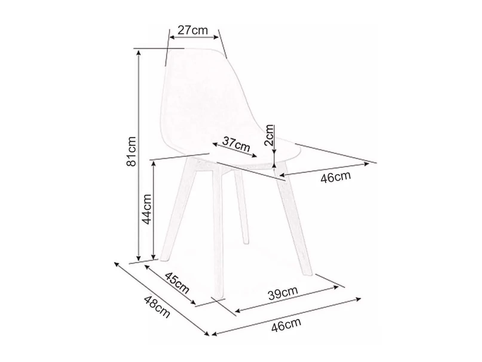Krēsls Detroit 834 (Pelēks)