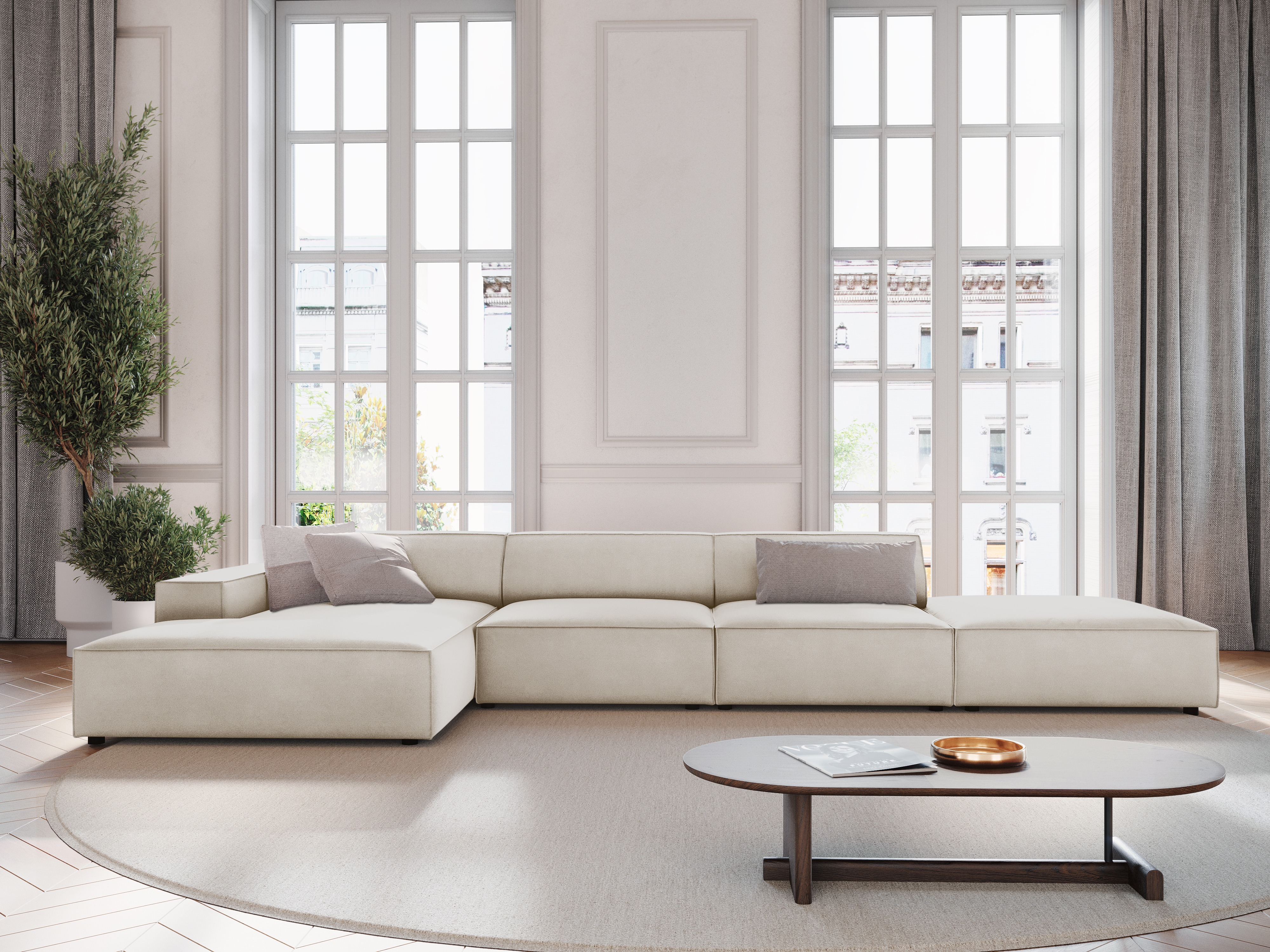 Stūra dīvāns Lomcalu 109 (Bluvel 30)