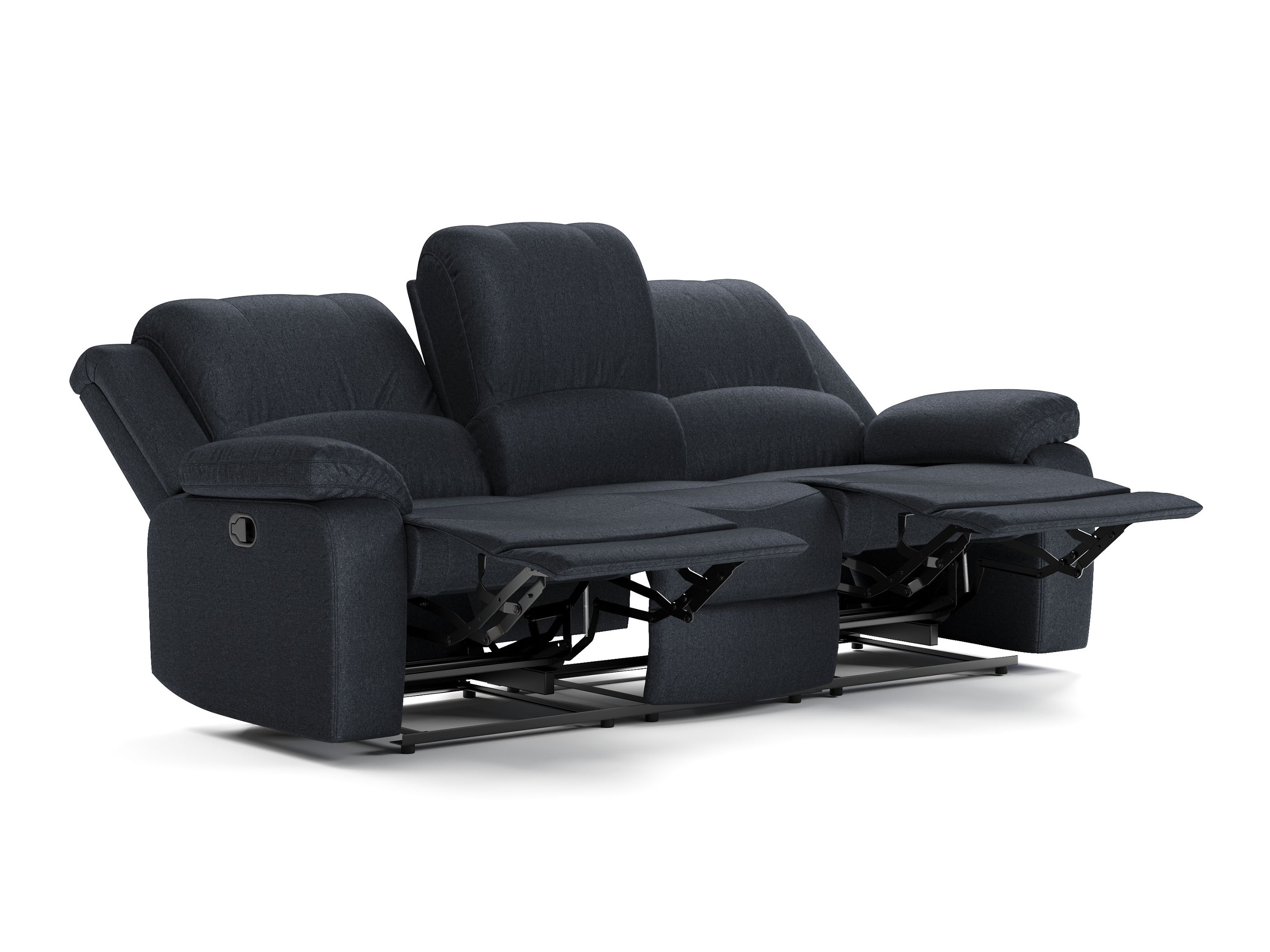 Dīvāns reglainer Springfield 301 (Melns)