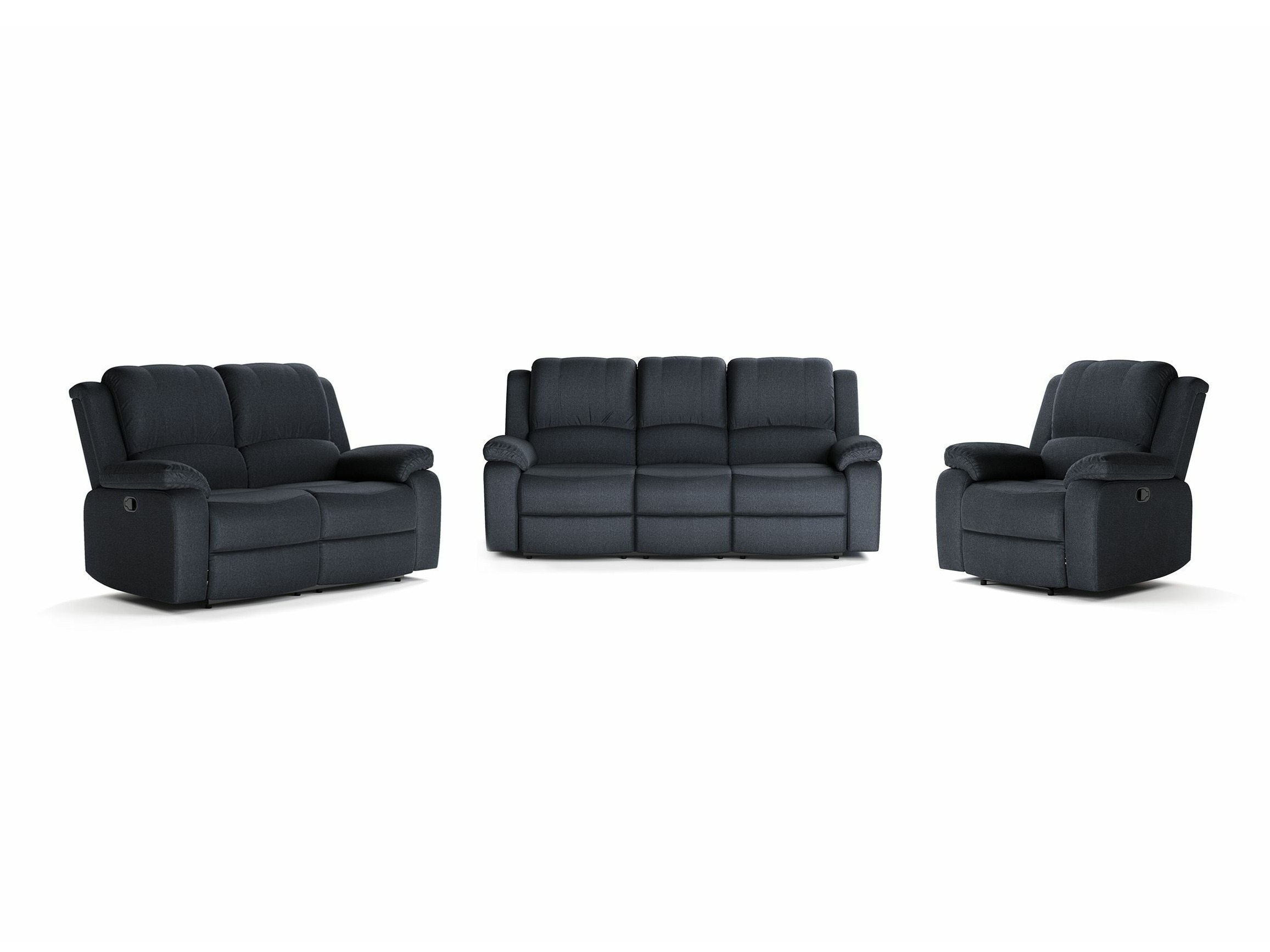 Dīvāns reglainer Springfield 301 (Melns)