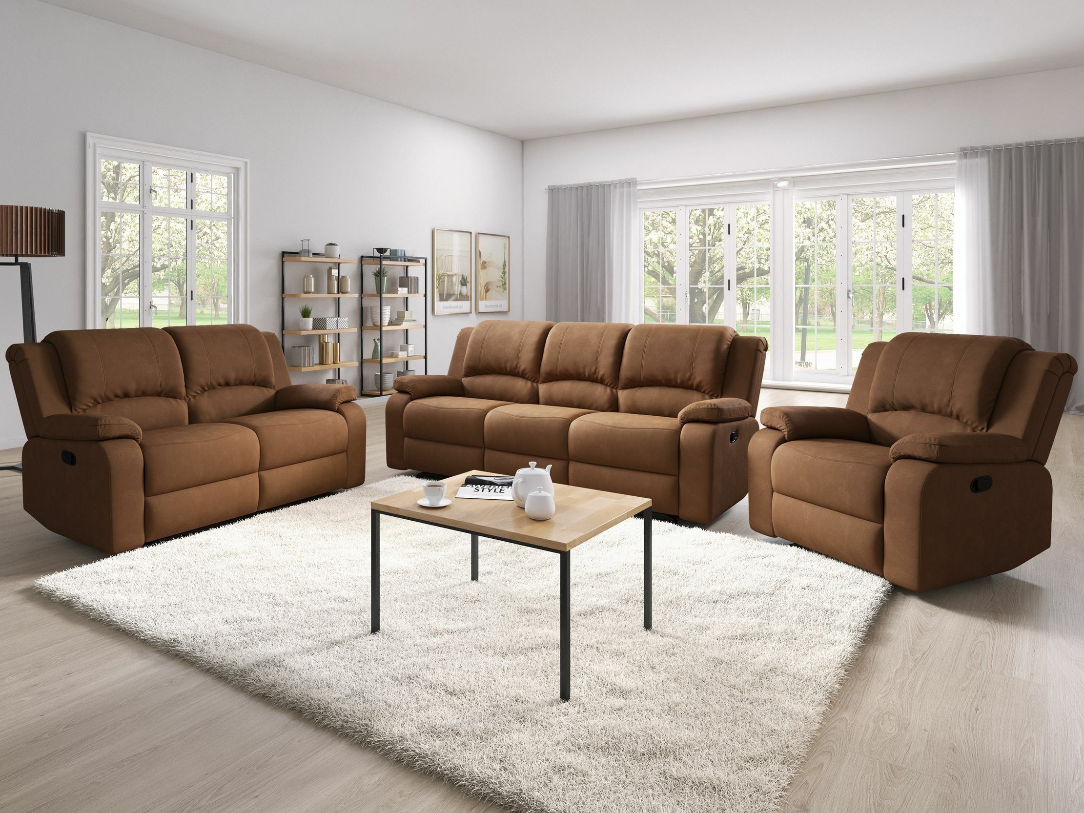 Раскладной диван Manor House 219 (Коричневый)