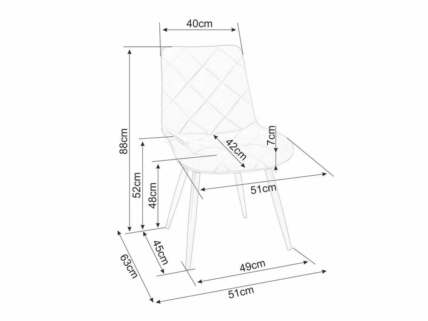 Стул Detroit 836 (Зелёный)