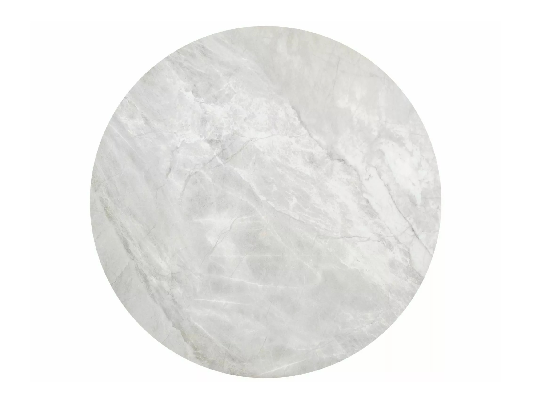 Žurnālu galdiņu komplekts Detroit 676 (Pelēks marmors + Sudraba)