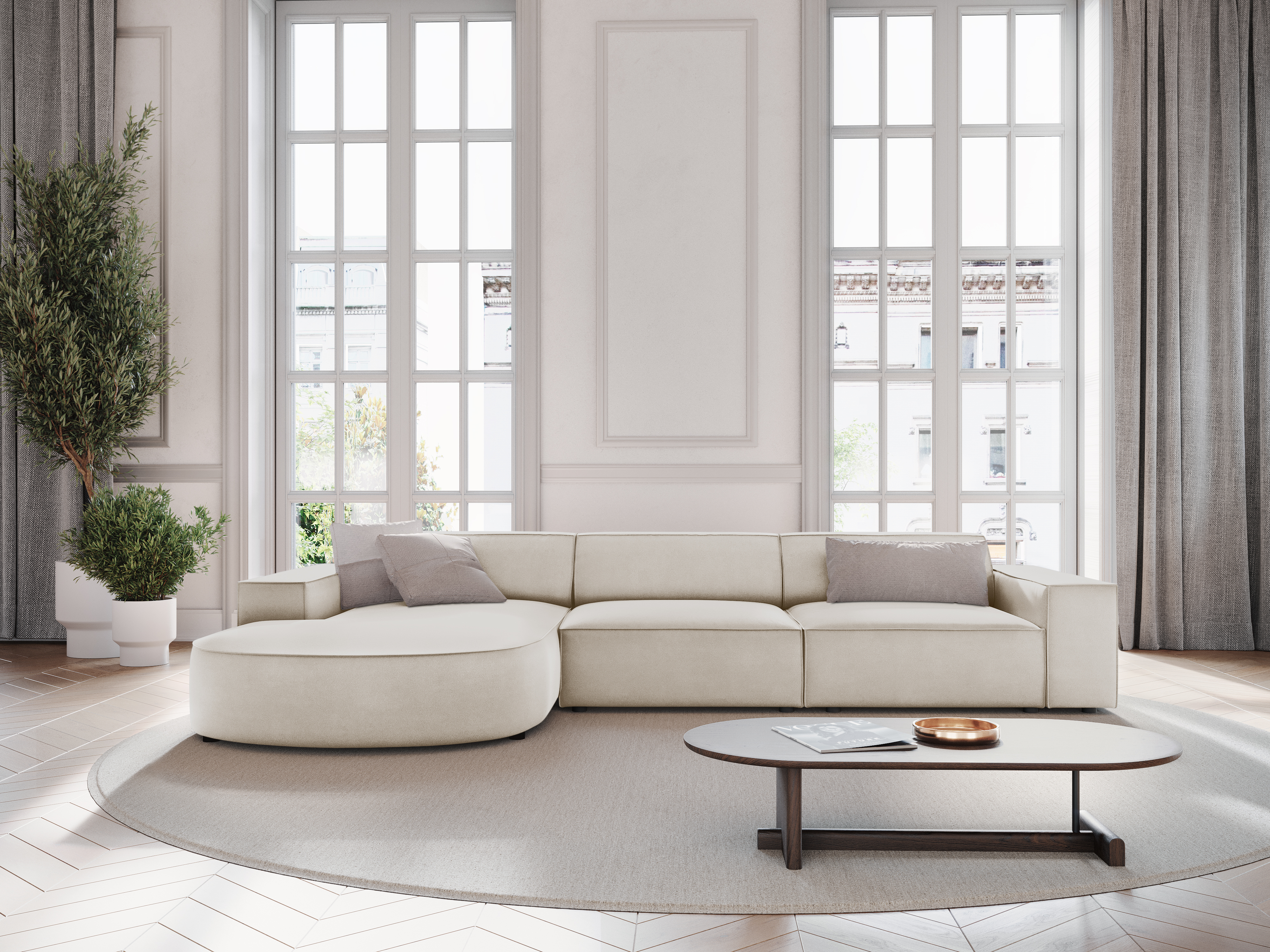 Stūra dīvāns Lomcalu 112 (Kreisais)