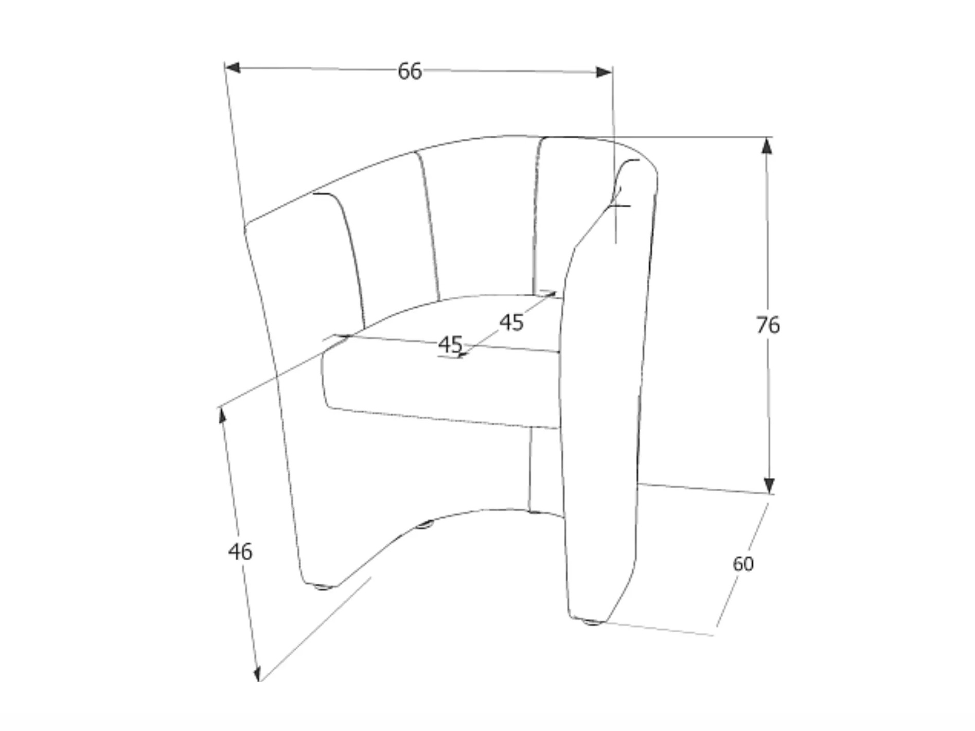 Krēsls Detroit 854 (Krēms)