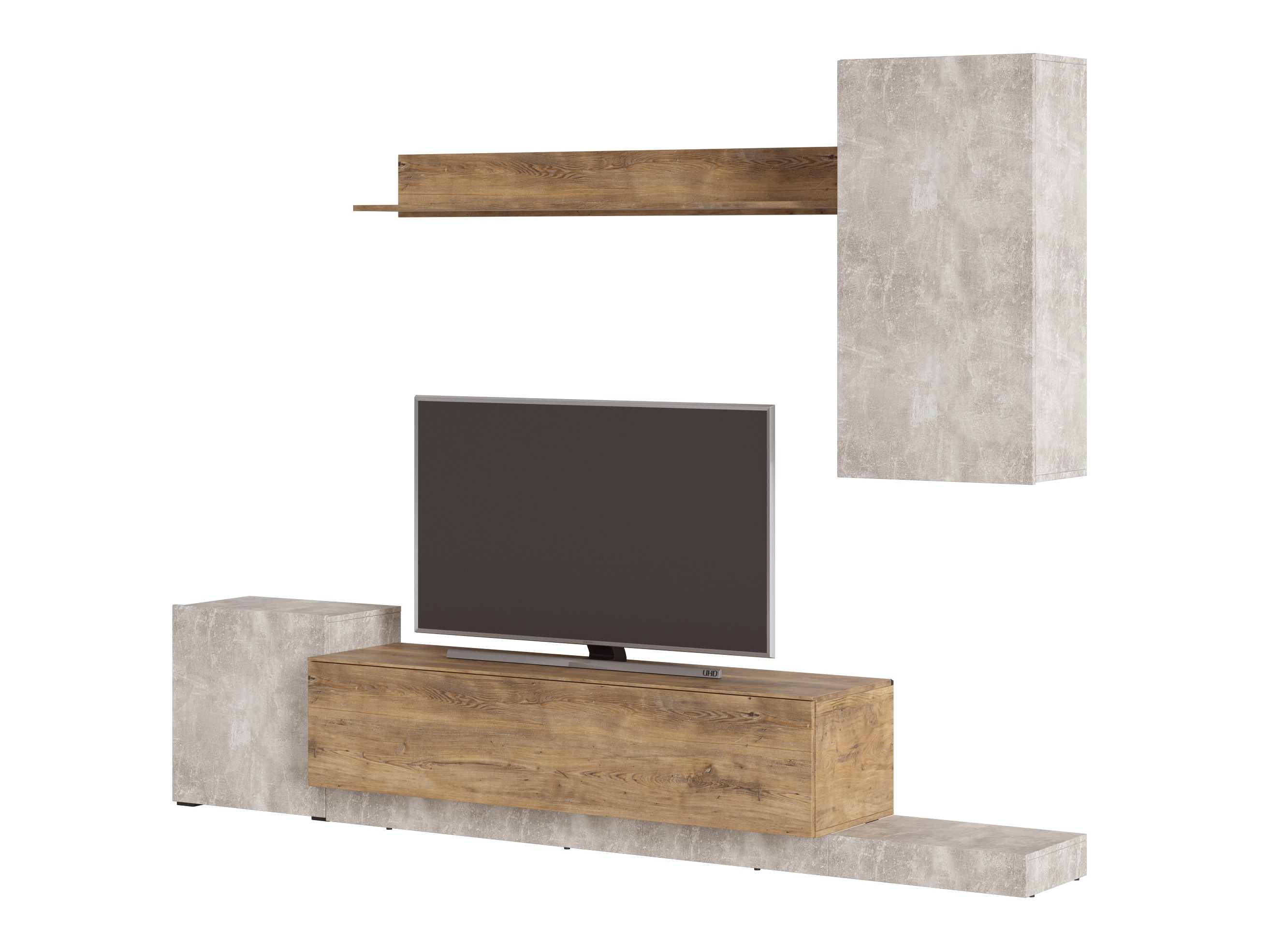 Набор для гостиной Ontario 158 (Светло-серый + Каштан)