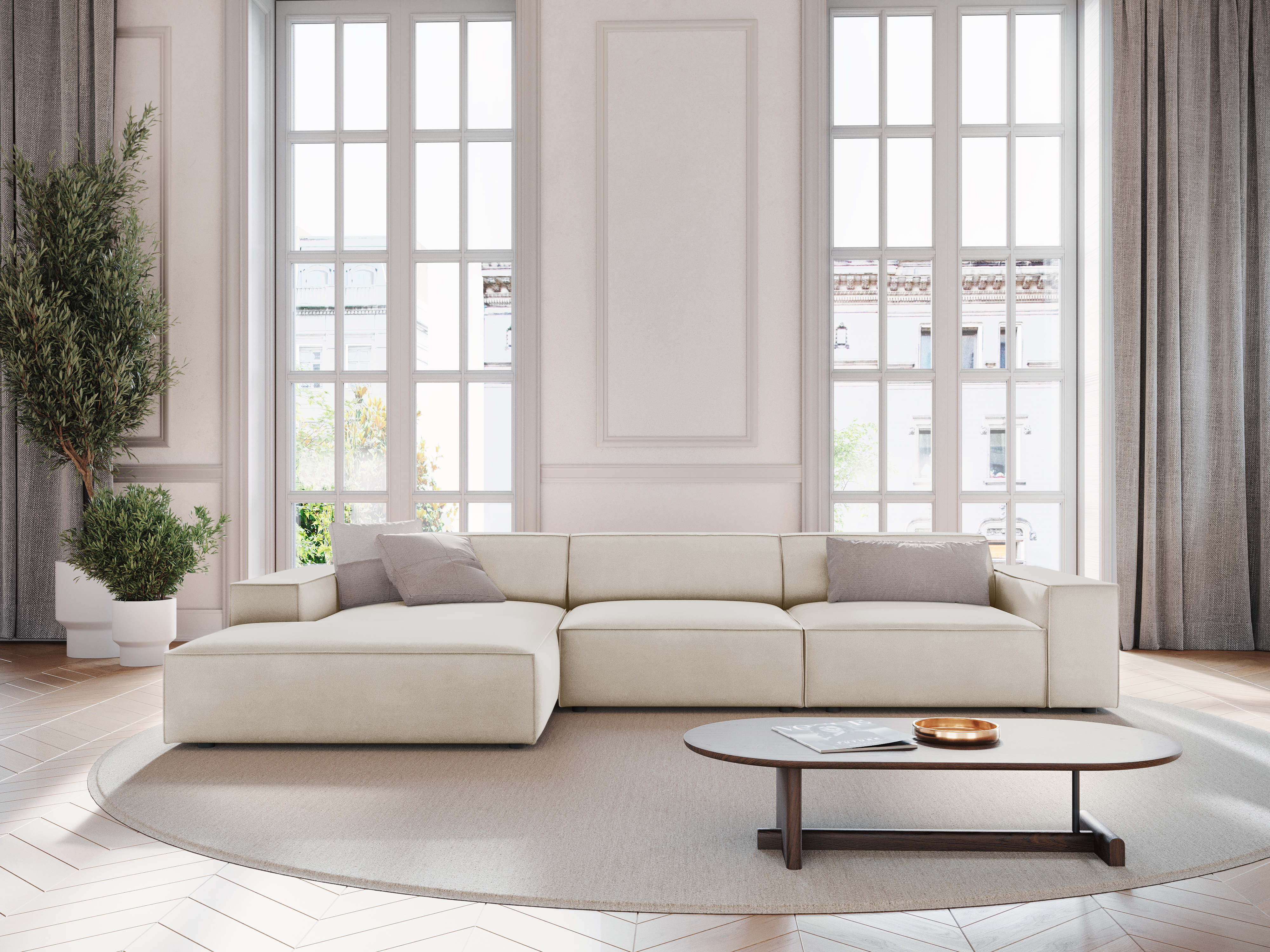 Stūra dīvāns Lomcalu 102 (Bluvel 30)