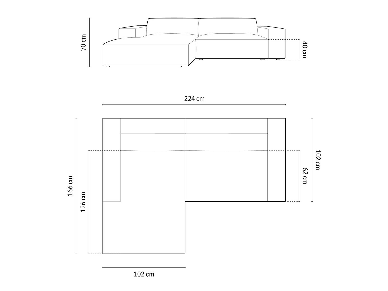 Угловой диван Lomcalu 101 (Bluvel 30)
