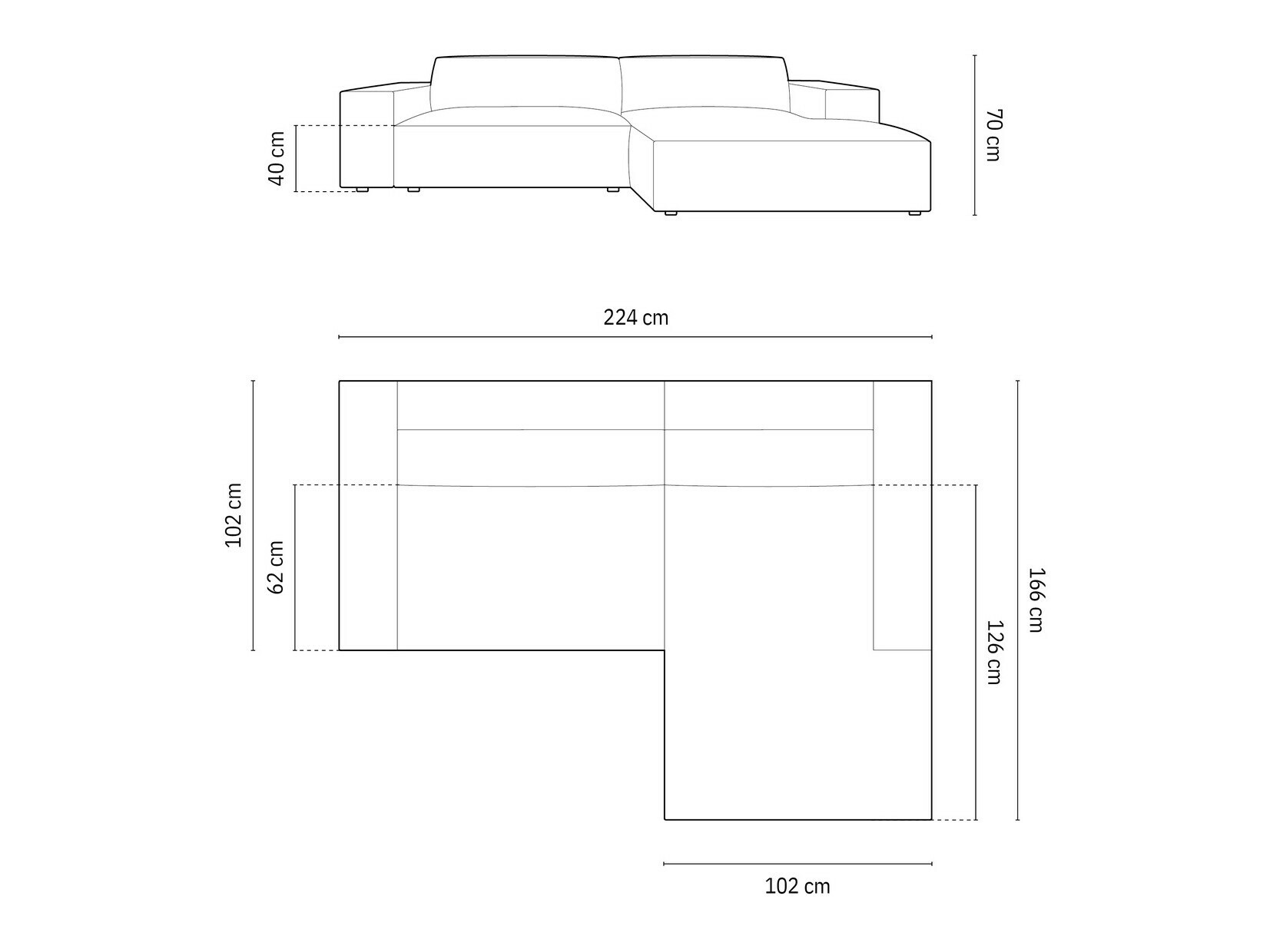Угловой диван Lomcalu 101 (Bluvel 30)