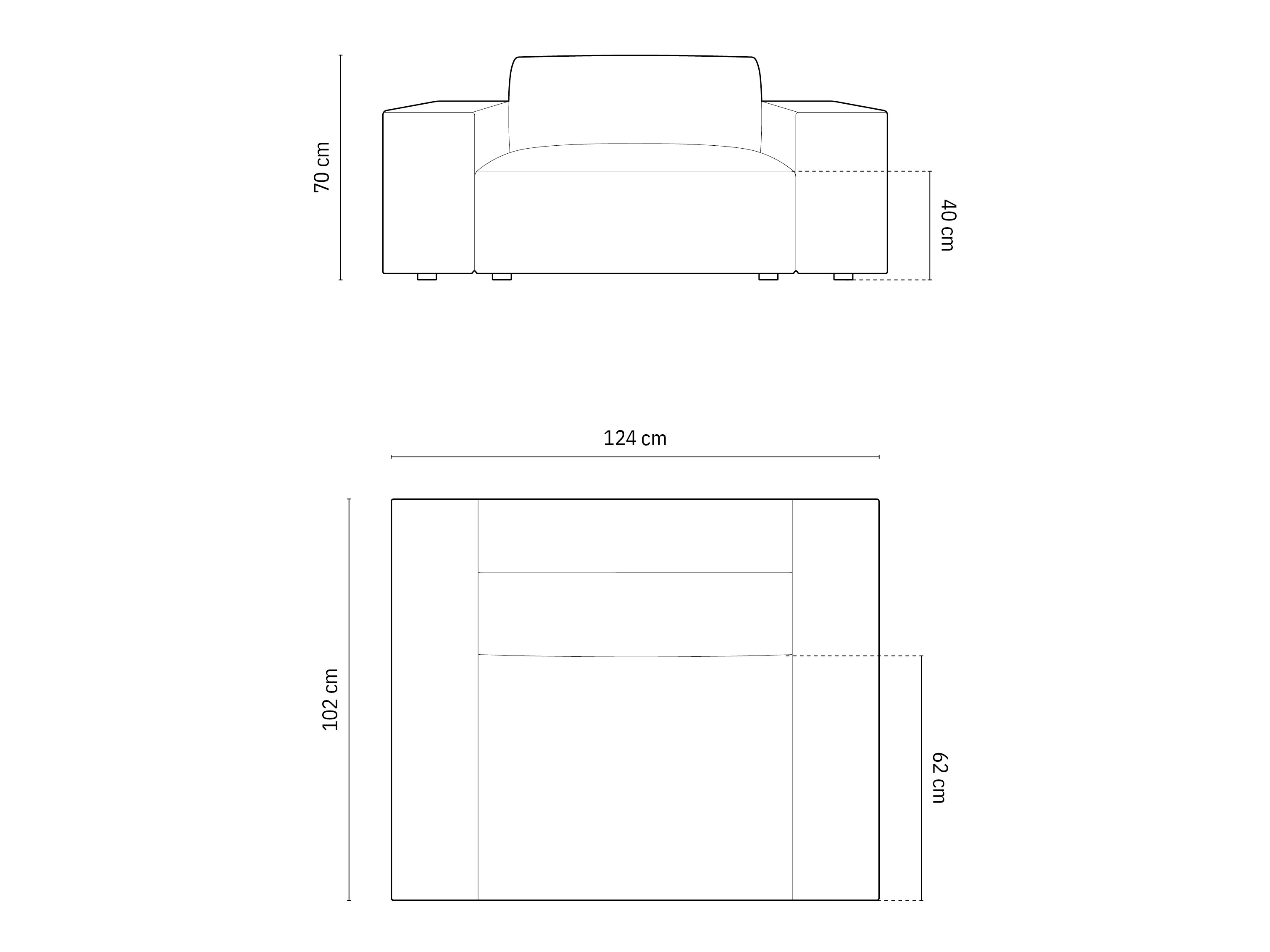 Krēsls Lomcalu 106 (Asbērnu gultiņa NATA)