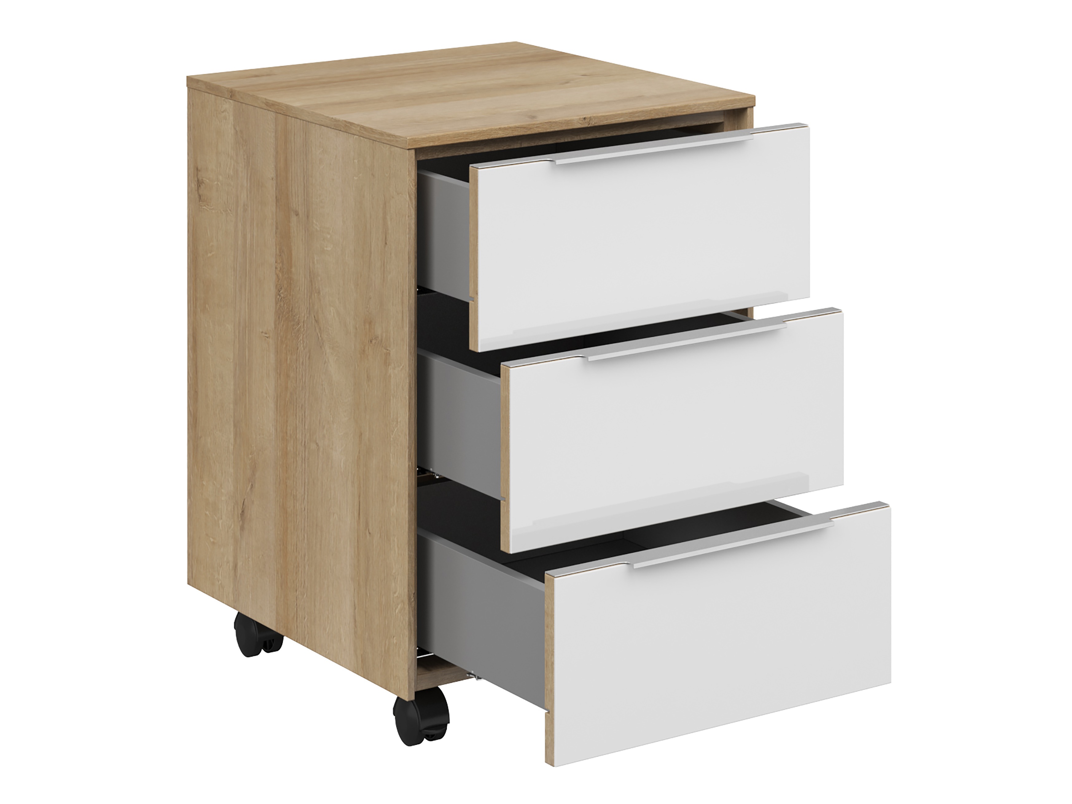 Atvilktņu bloks Tentoru 108 (Riviera ozols + Glancēts balts)