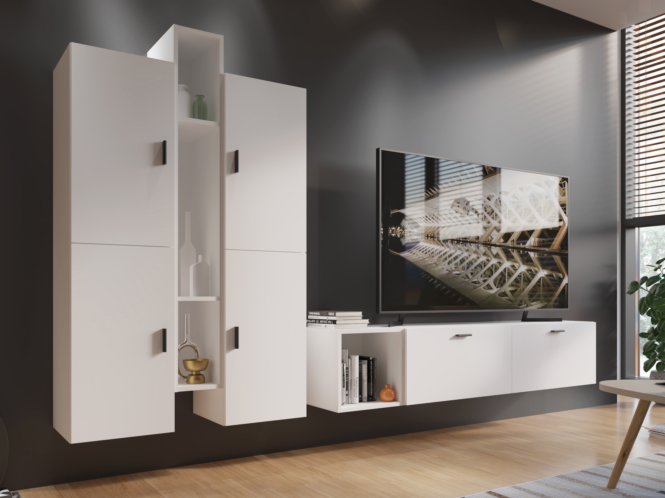 Настенная полка Virnolu 100 (Белый)