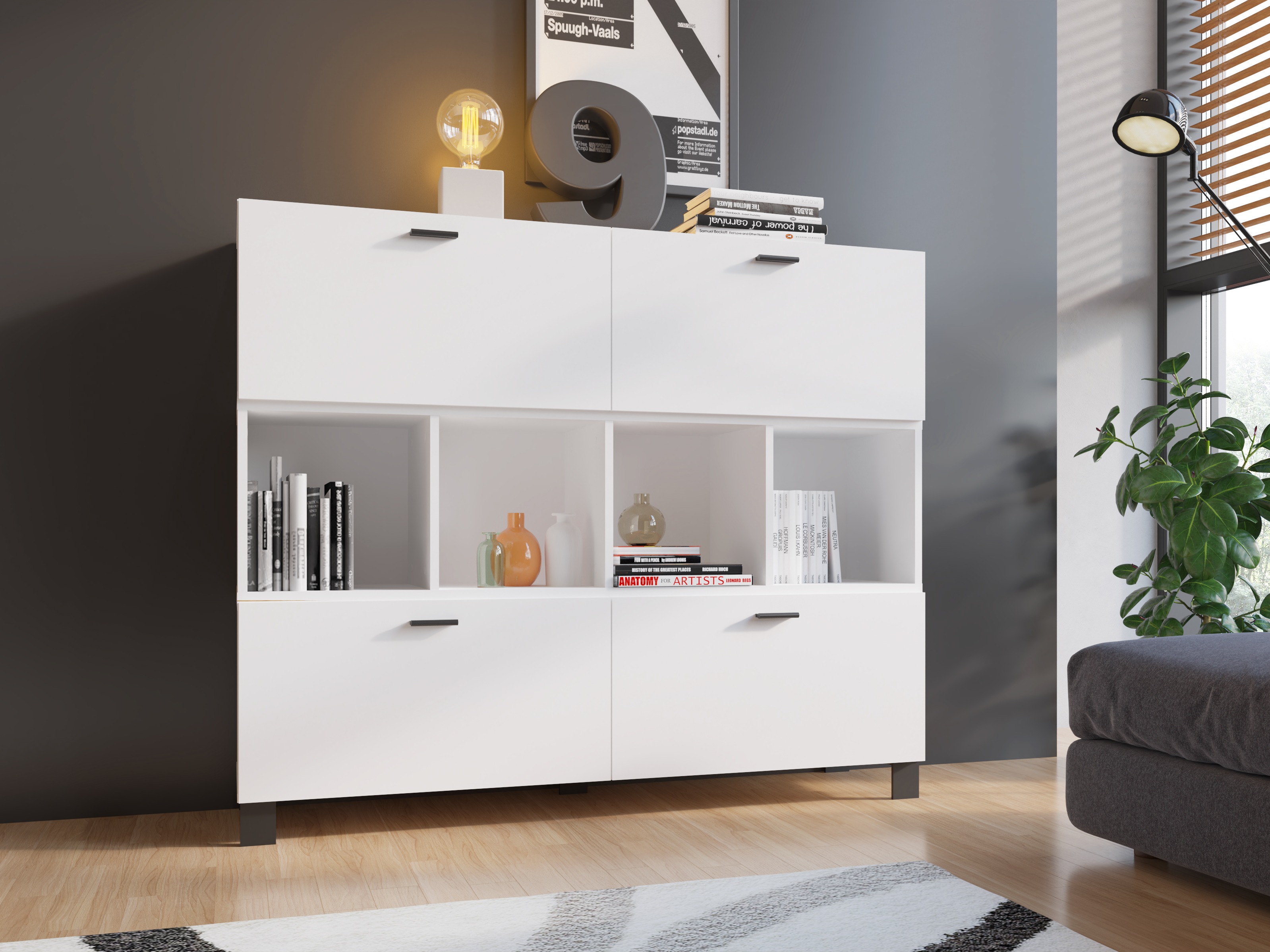 Стеллаж Virnolu 102 (Белый)