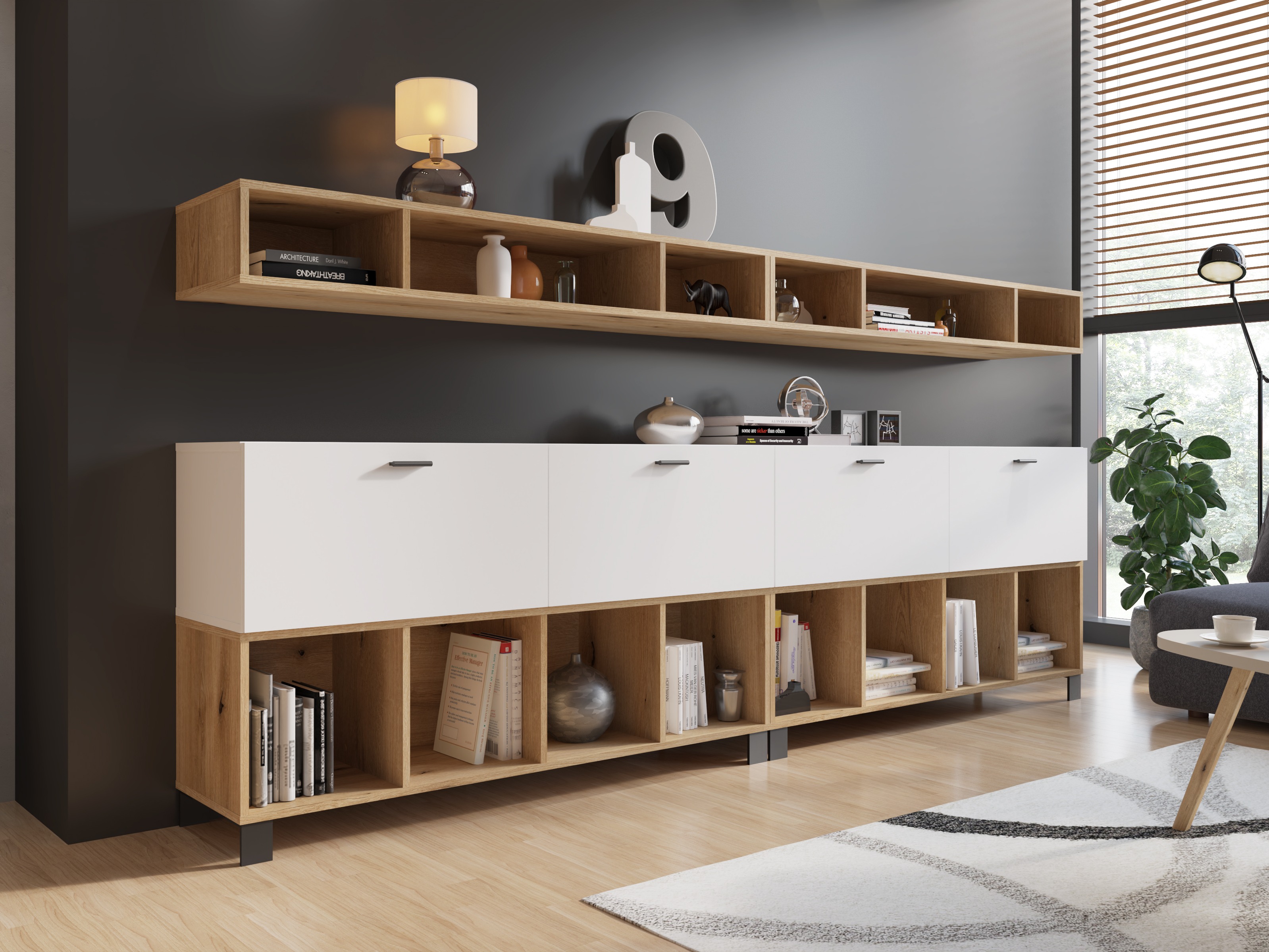 Стеллаж Virnolu 102 (Дуб)