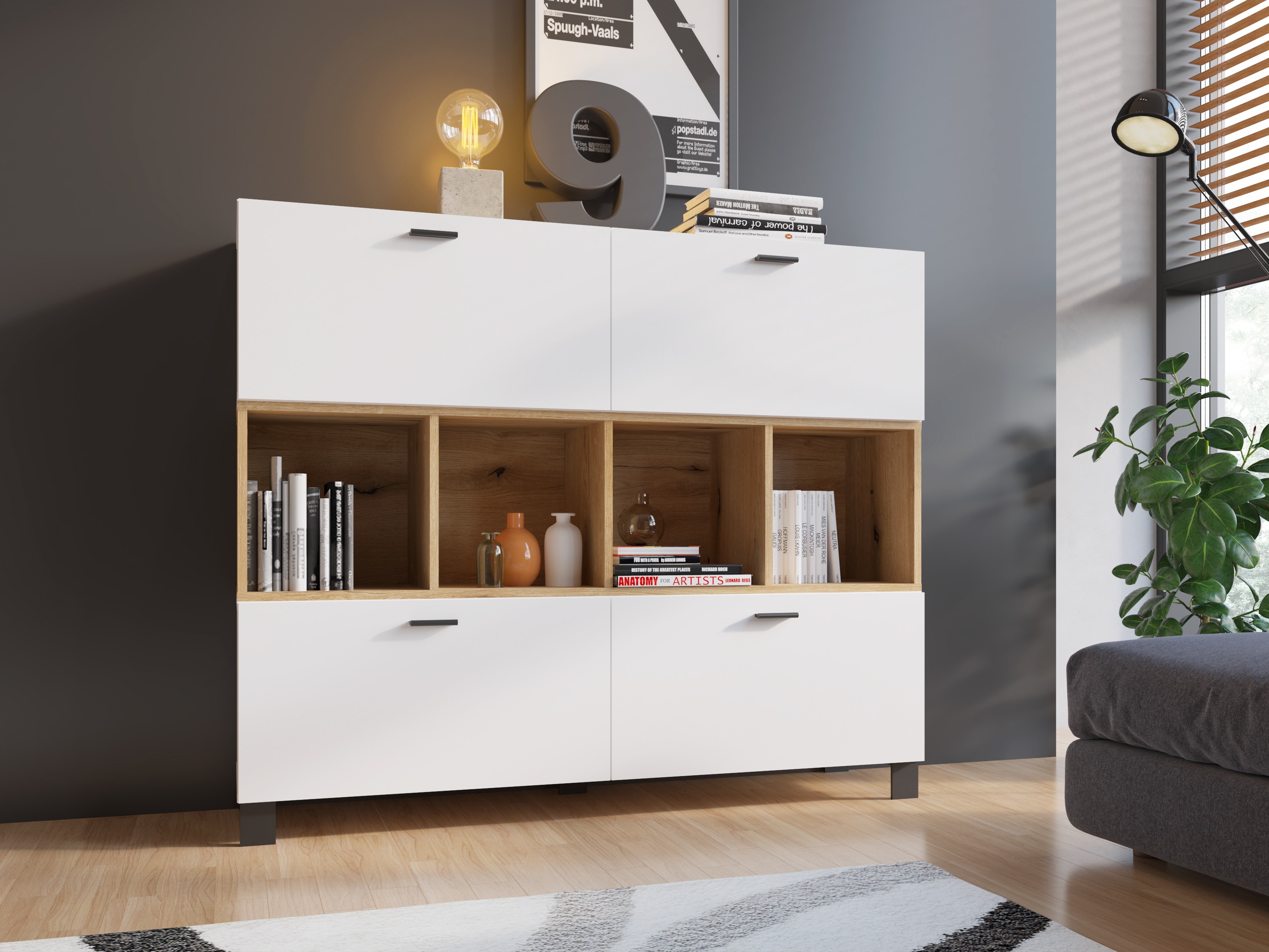 Стеллаж Virnolu 102 (Дуб)