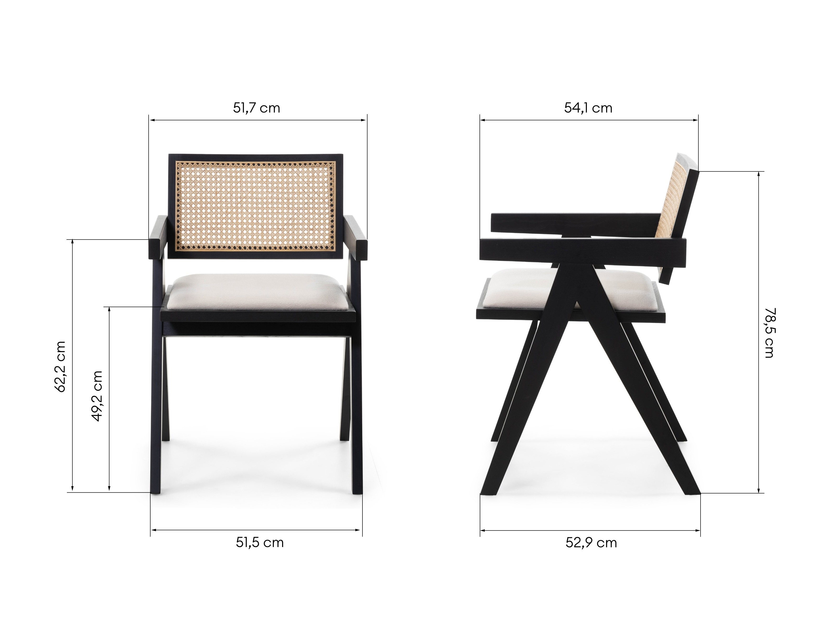 Krēsls Burleson 348 (Melns + Gaiši bēšs)