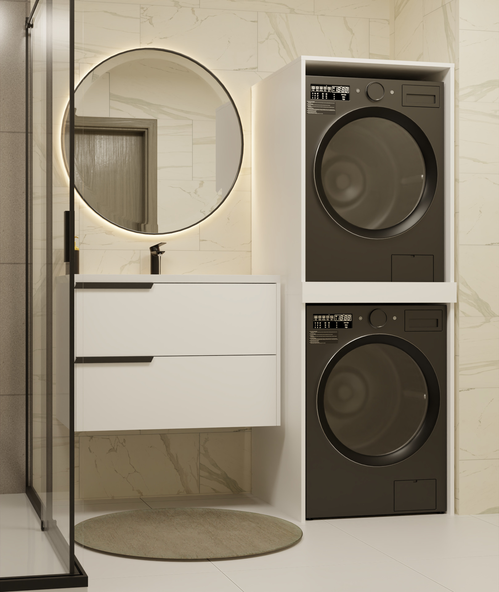 Vannas istabas plaukts Balelbo 108 (Balts)