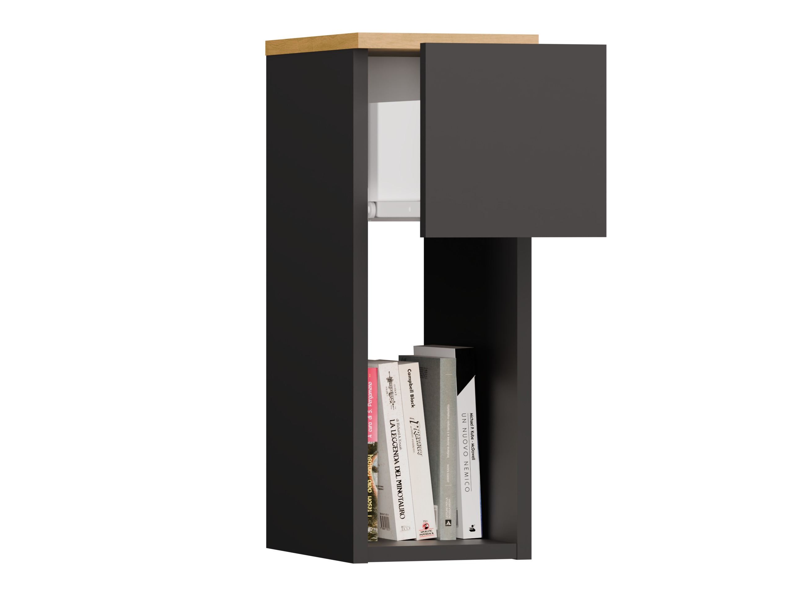 Naktsgaldiņš Mandeville 304 (Antracīts + Artisan ozols)