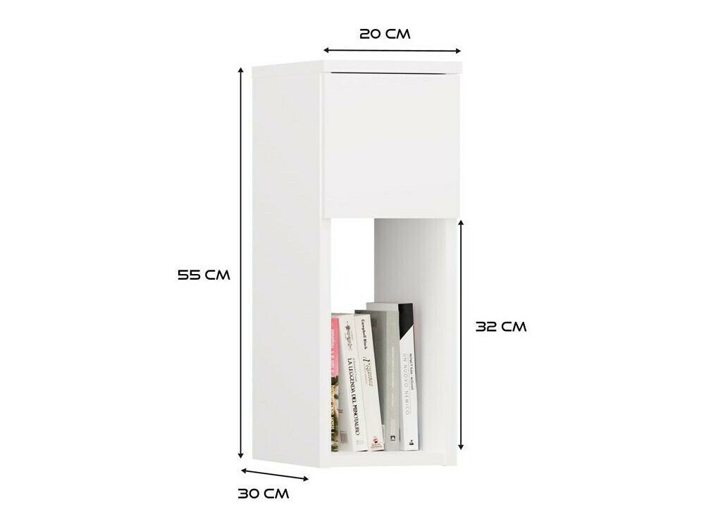 Naktsgaldiņš Mandeville 304 (Antracīts + Artisan ozols)