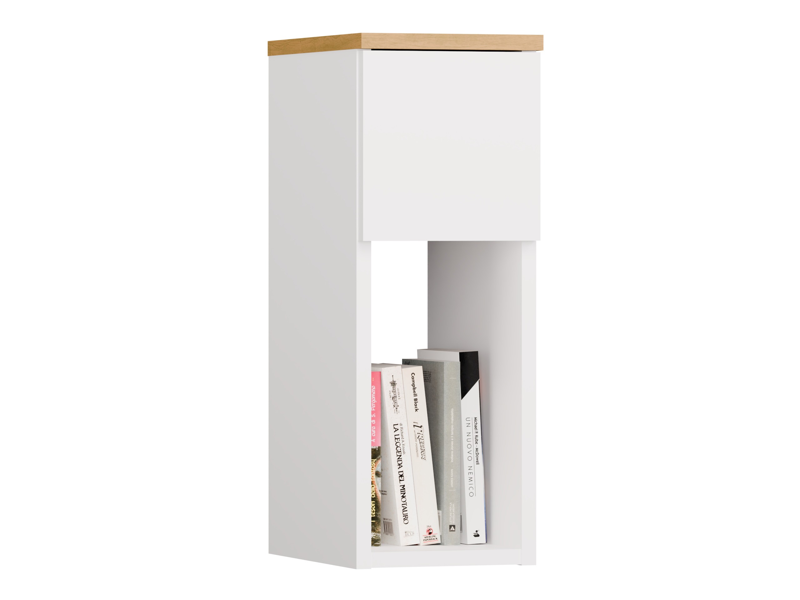 Naktsgaldiņš Mandeville 304 (Balts + Artisan ozols)