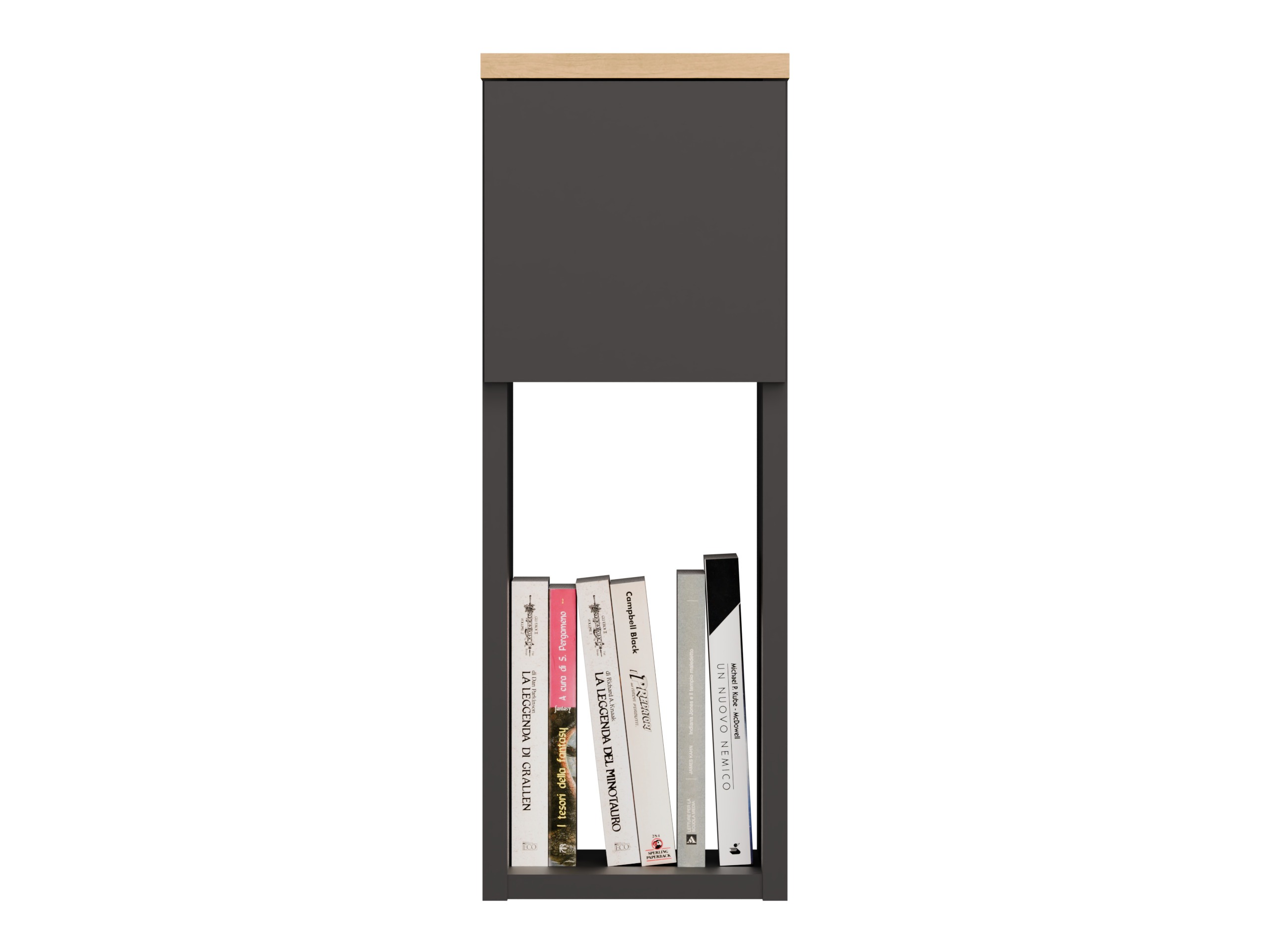 Прикроватная тумбочка Mandeville 304 (Антрацит + Artisan дуб)