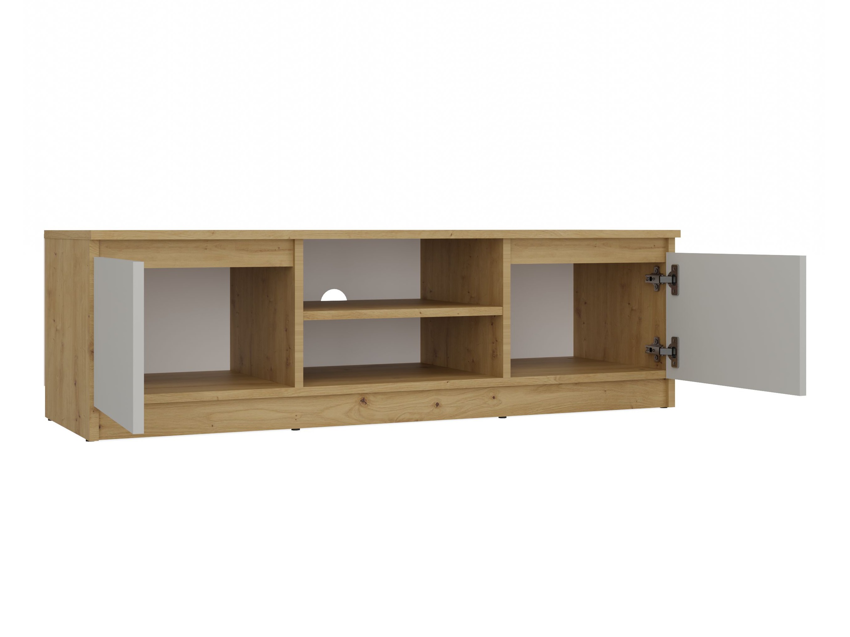 TV galds Elbvelu 123 (Artisan ozols + Kašmirs)