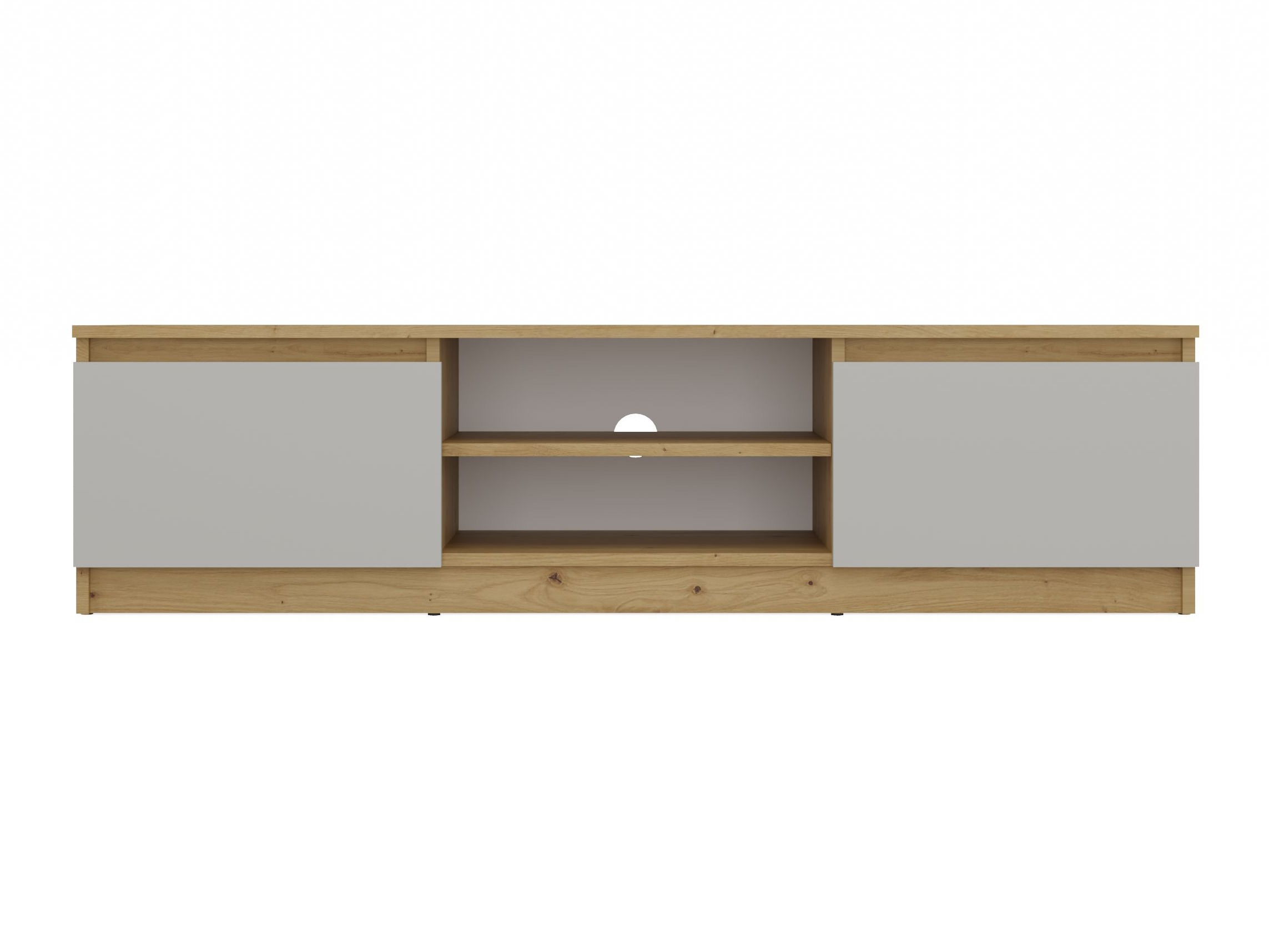 TV galds Elbvelu 125 (Artisan ozols + Kašmirs)