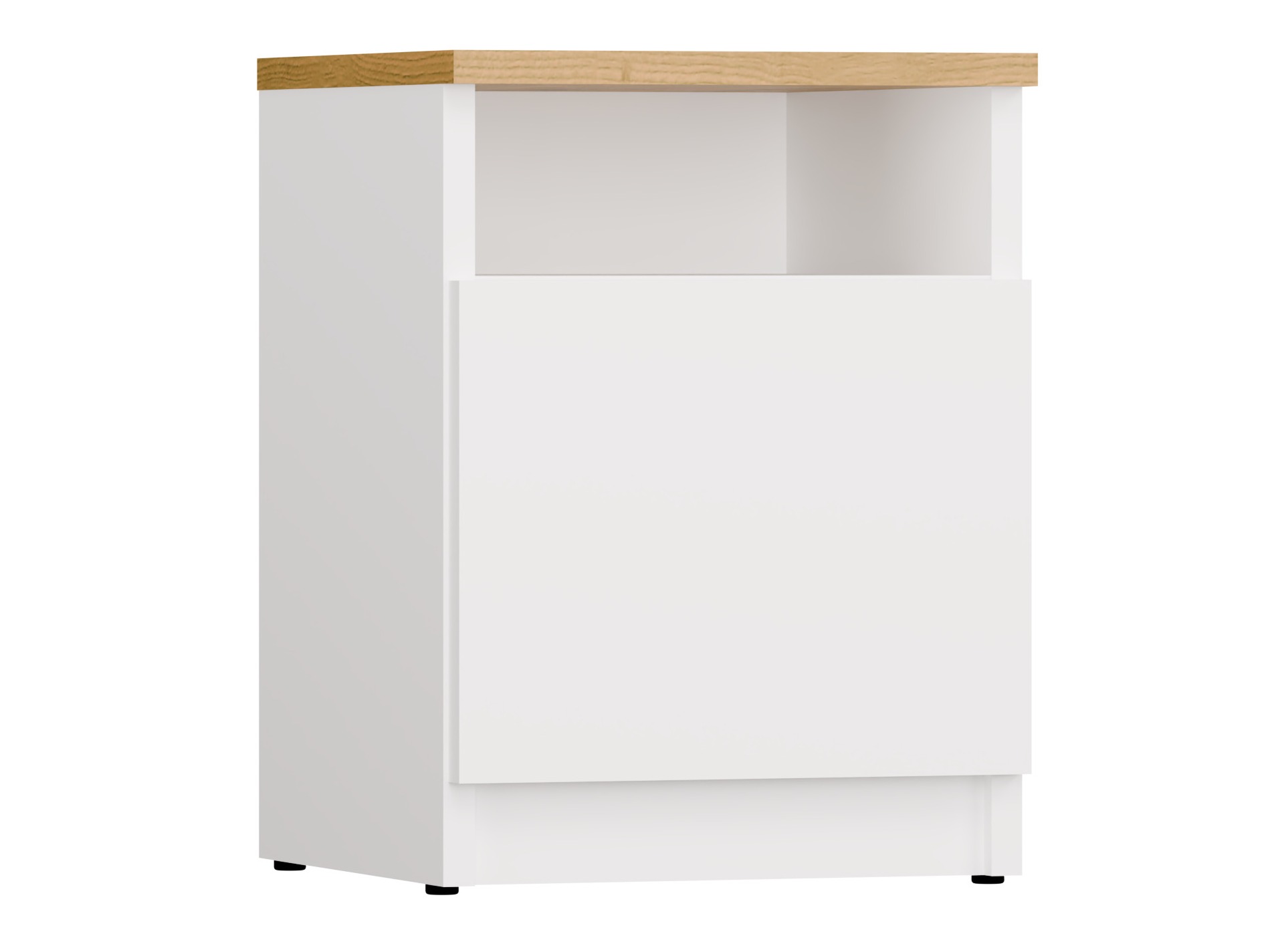 Naktsgaldiņš Mandeville 305 (Balts + Artisan ozols)