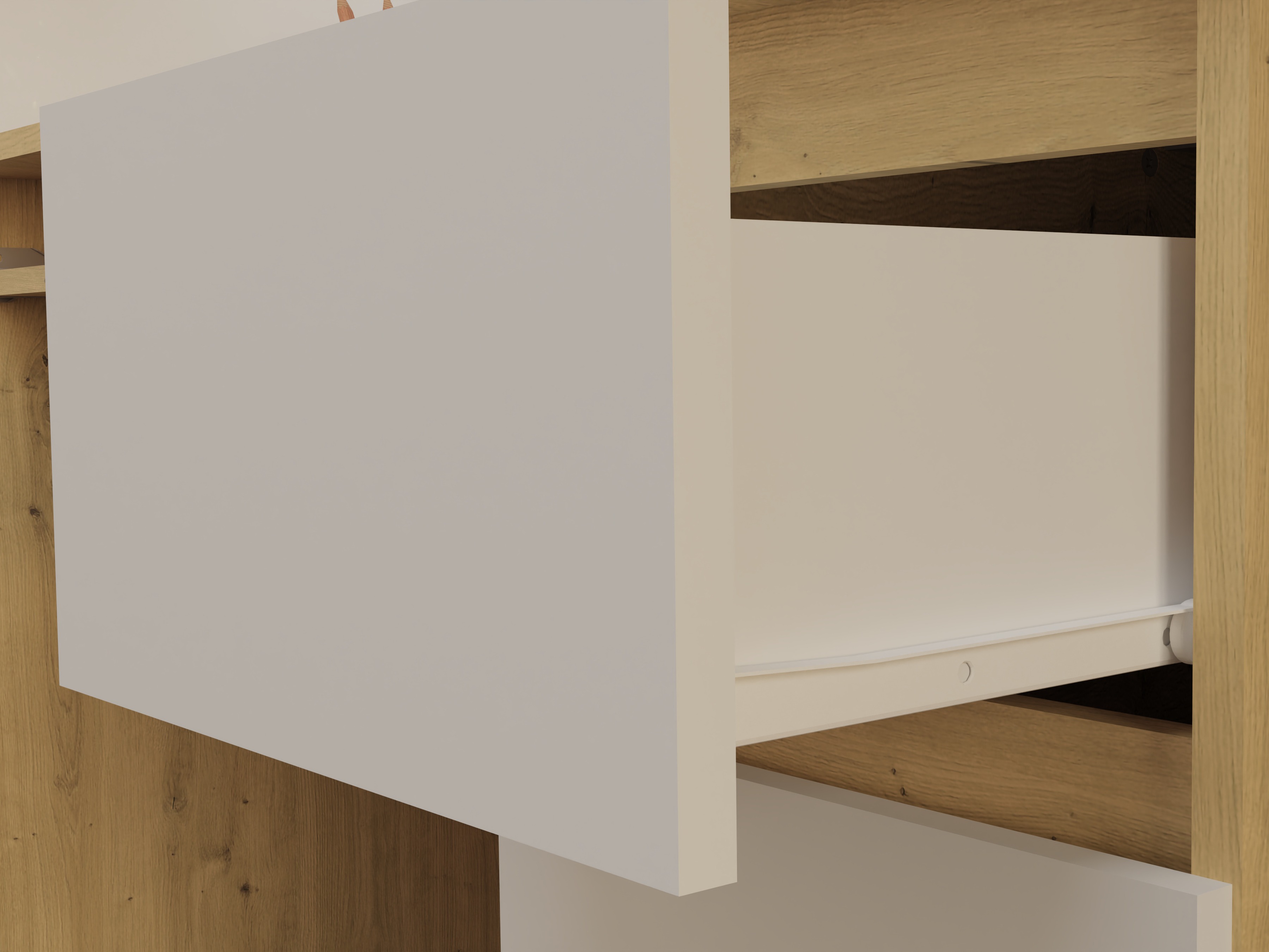 Письменный cтол Mandeville 178 (Artisan дуб + Белый)