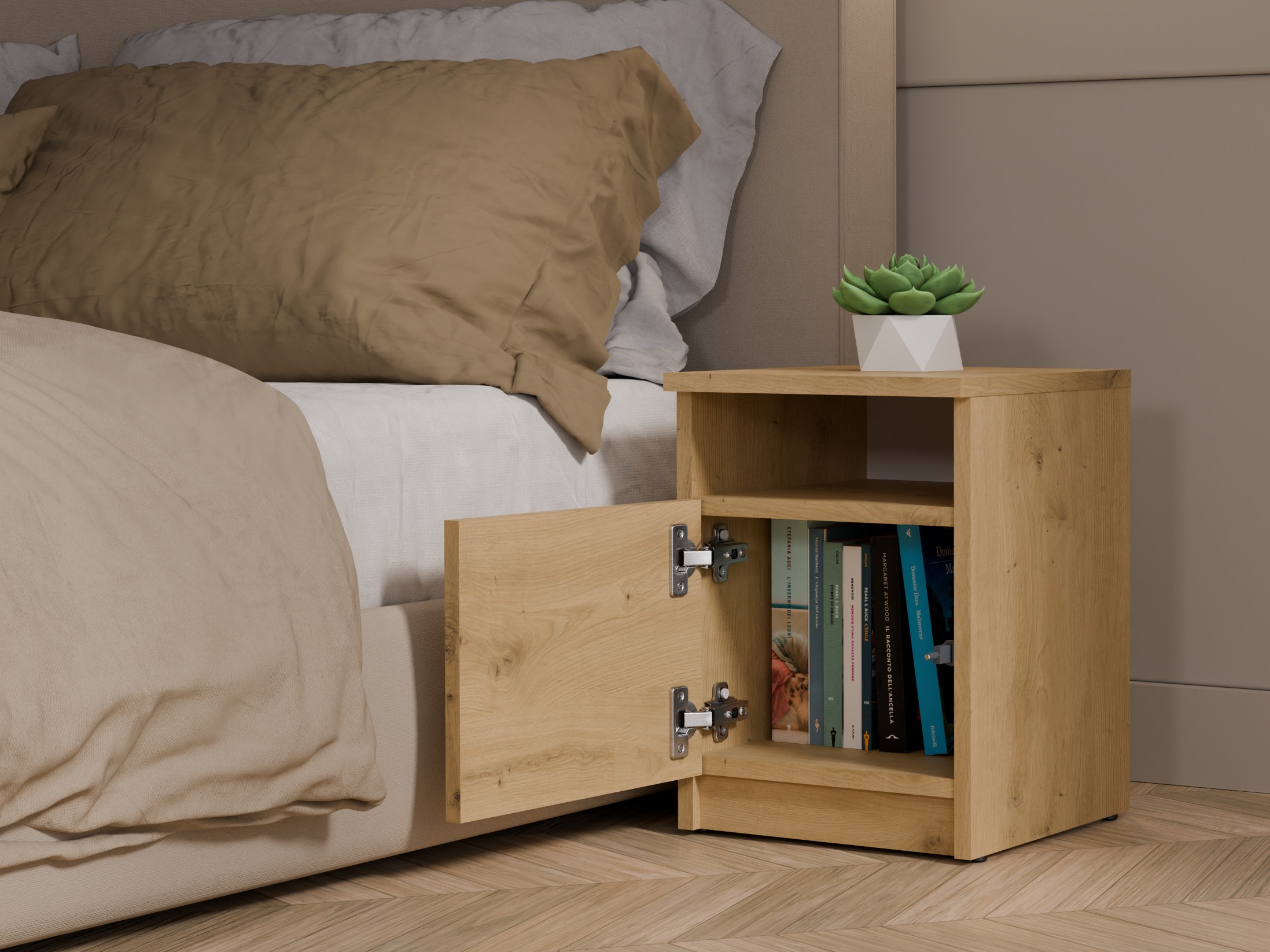 Прикроватная тумбочка Mandeville 305 (Artisan дуб)