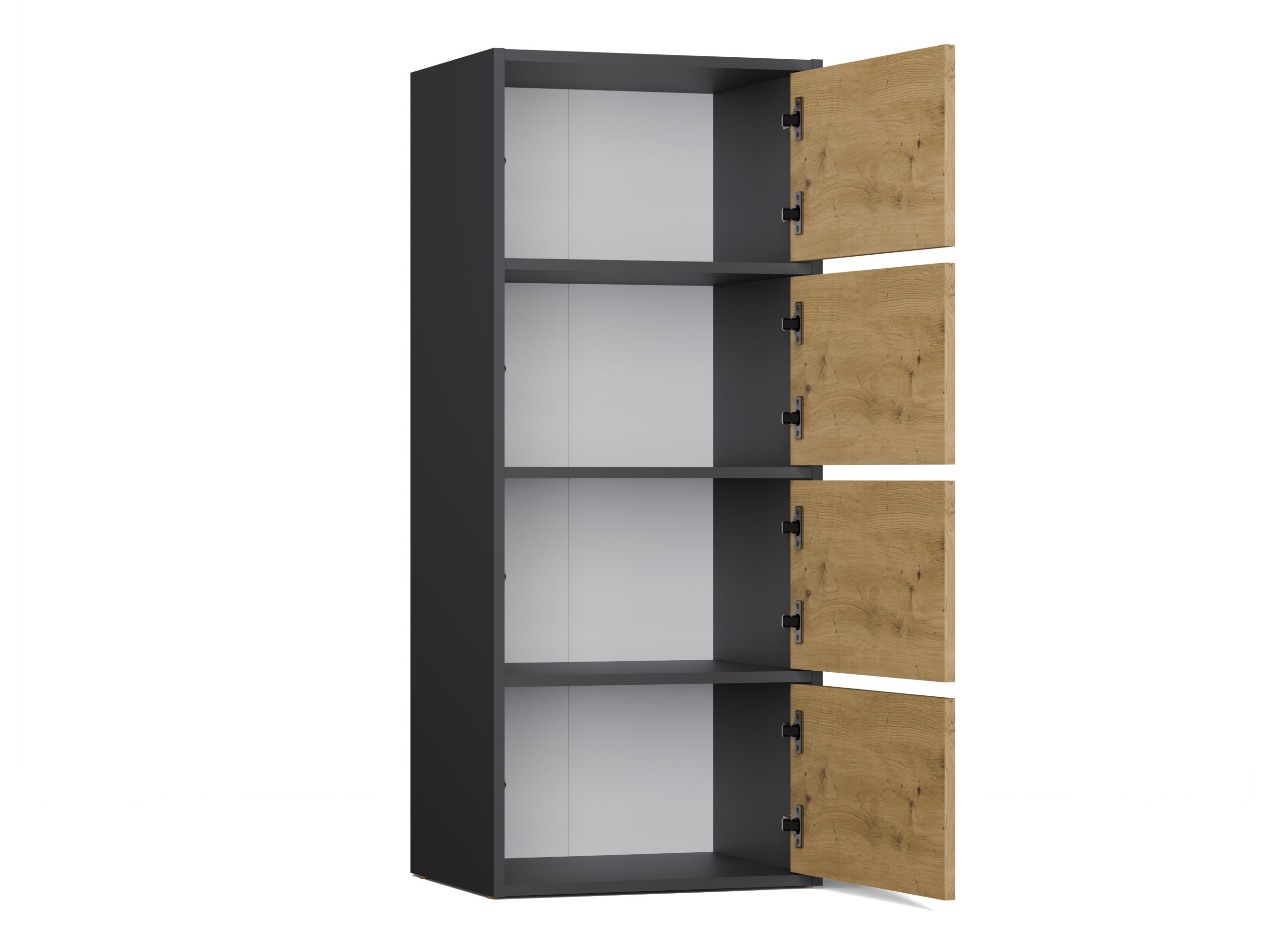 Skapis Mandeville 298 (Antracīts + Artisan ozols)