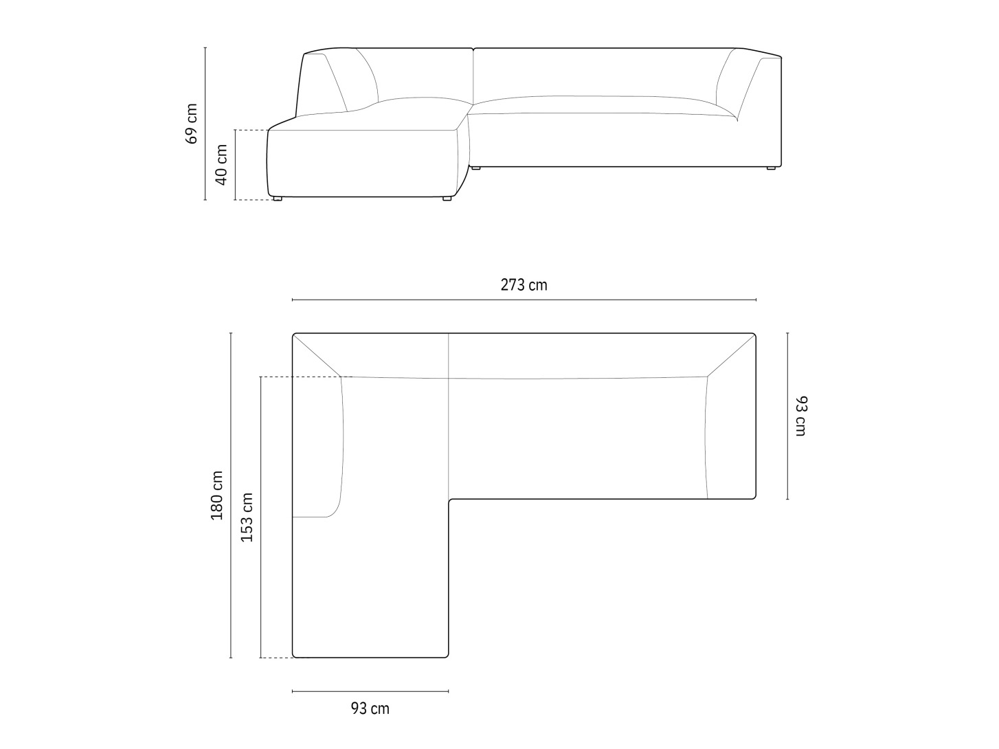 Угловой диван Vermaru 105 (Scala Sky)