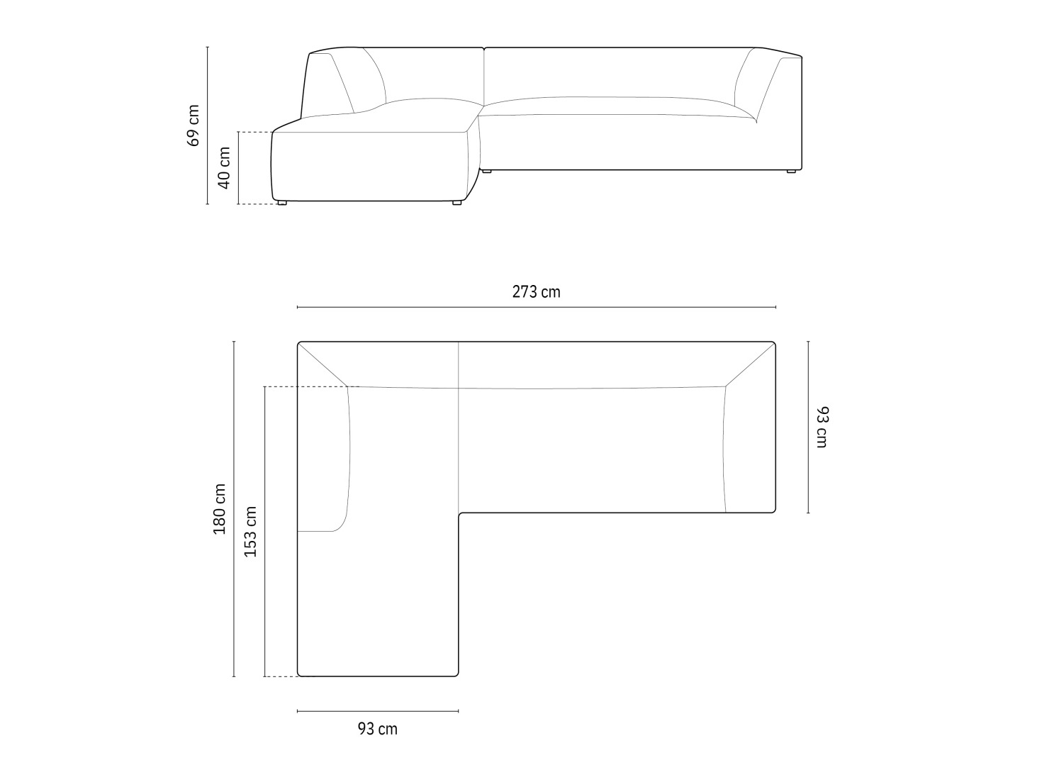 Угловой диван Vermaru 105 (Scala Ясень)