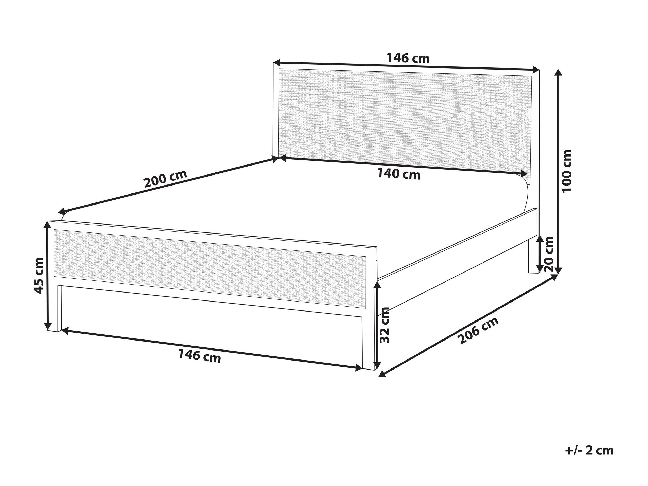 Кровать Berwyn 2751 (Чёрный)