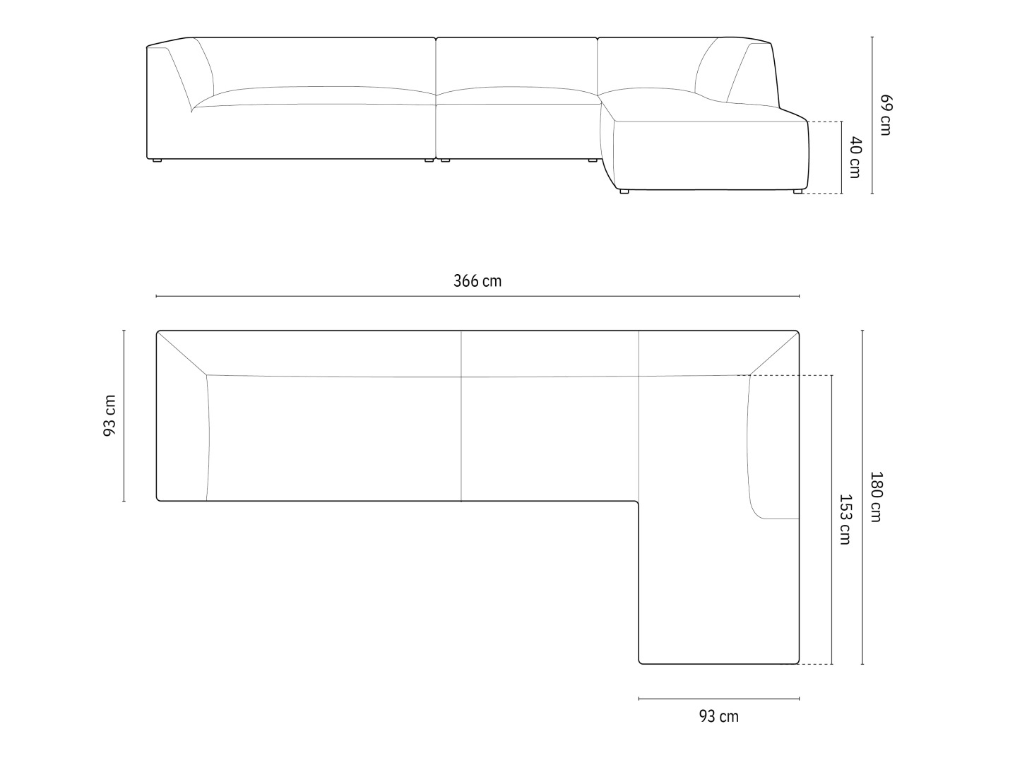 Stūra dīvāns Vermaru 107 (Scala Sky)