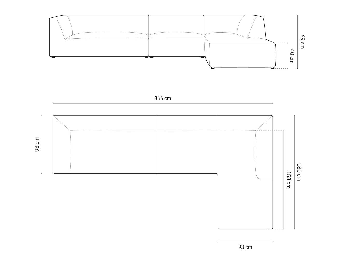 Угловой диван Vermaru 107 (Scala Антрацит)