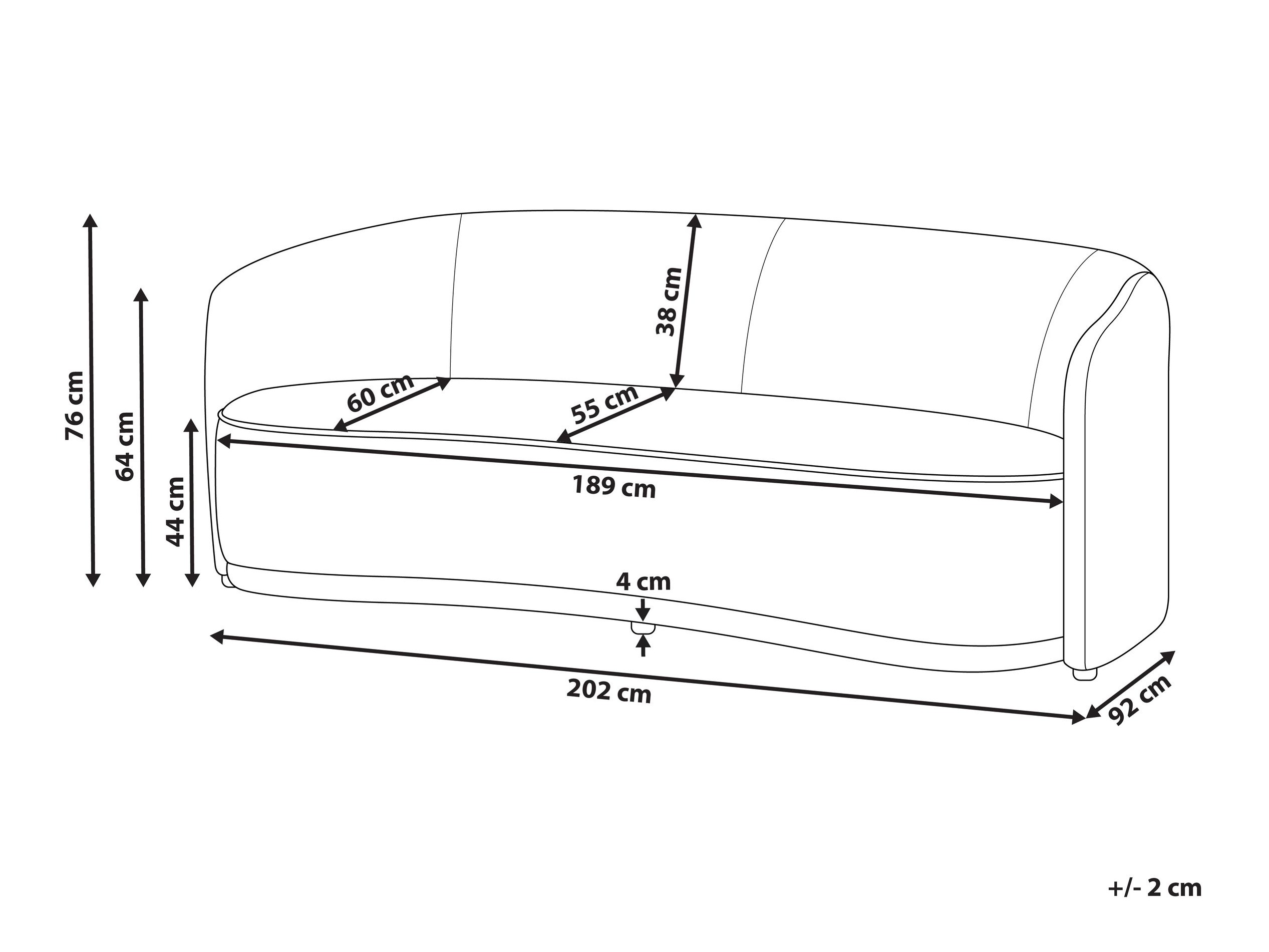 Dīvāns Berwyn 2752 (Pelēks)
