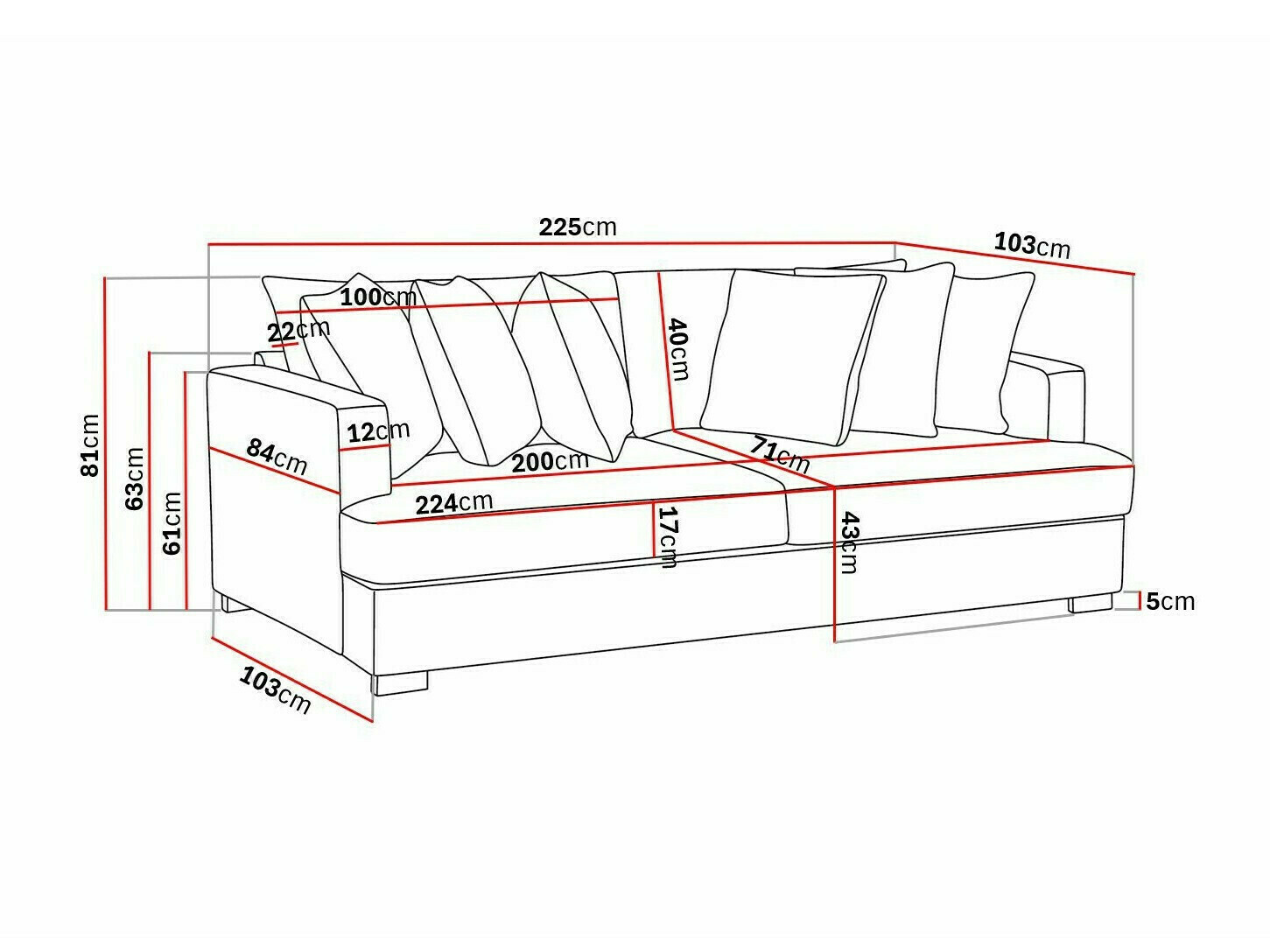 Dīvāns Tivsoe 100 (Fresh 01)