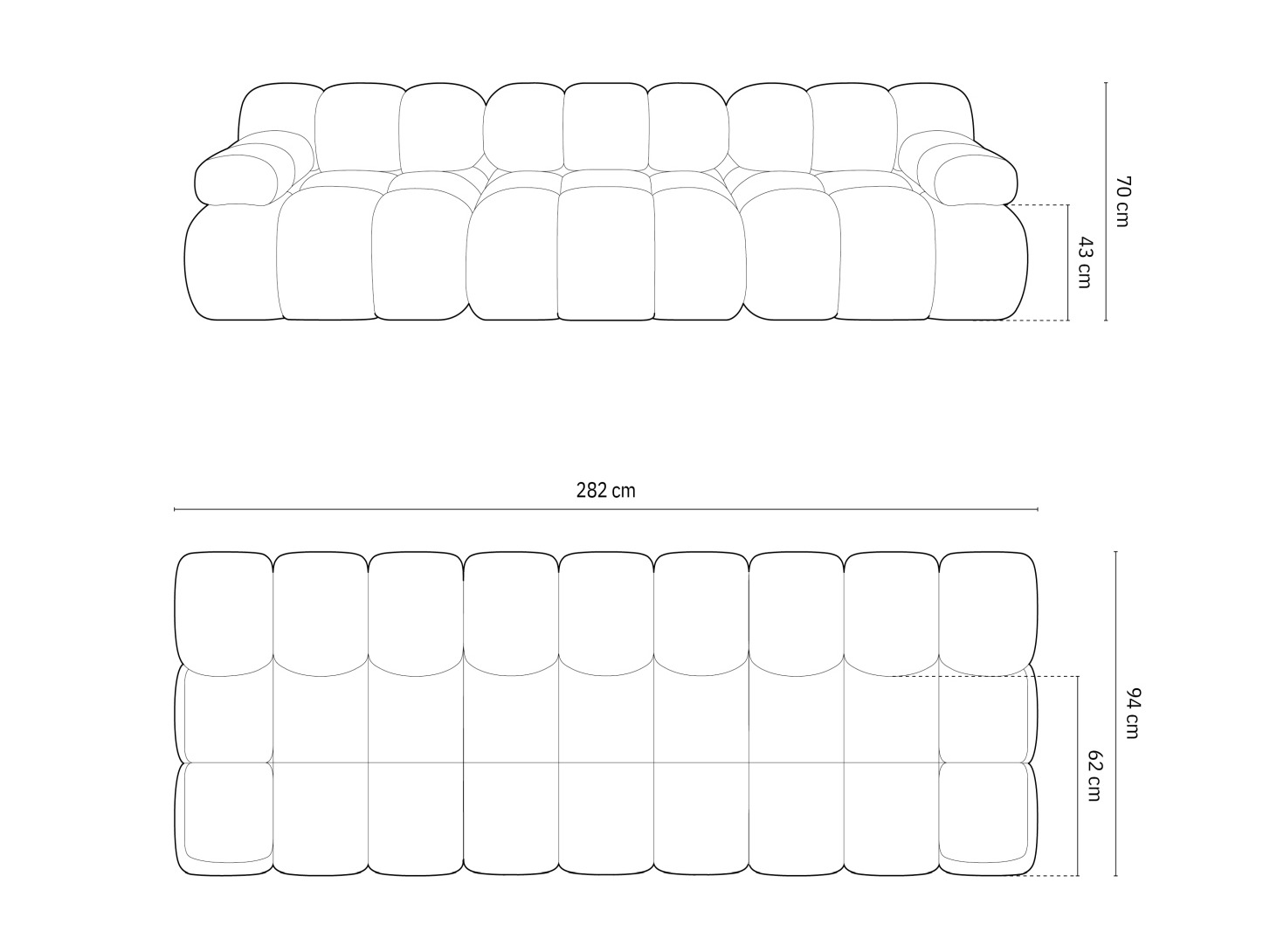 Moduļu dīvāns Caltenu 107 (Riviera 26)