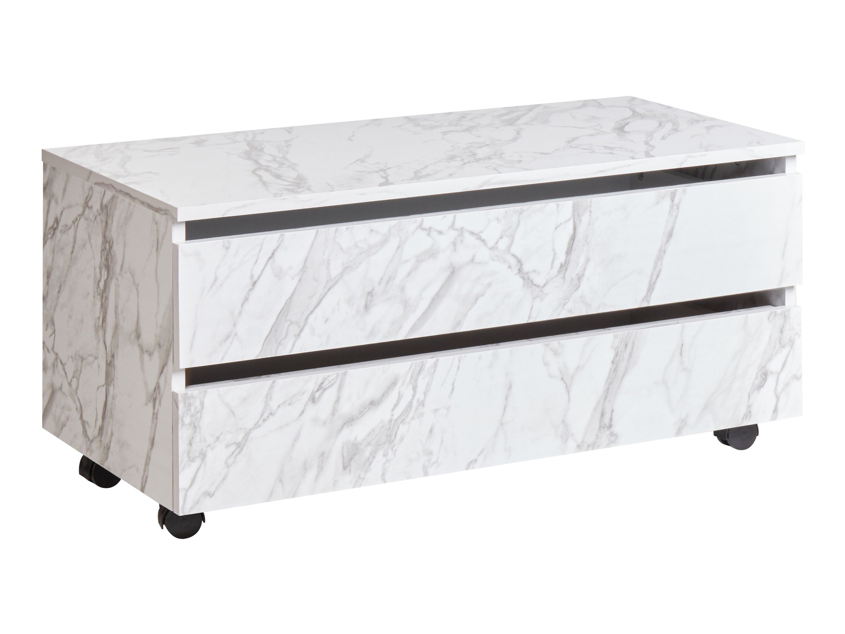 Stāvošs vannas skapītis Berwyn 2755 (Balts marmors)