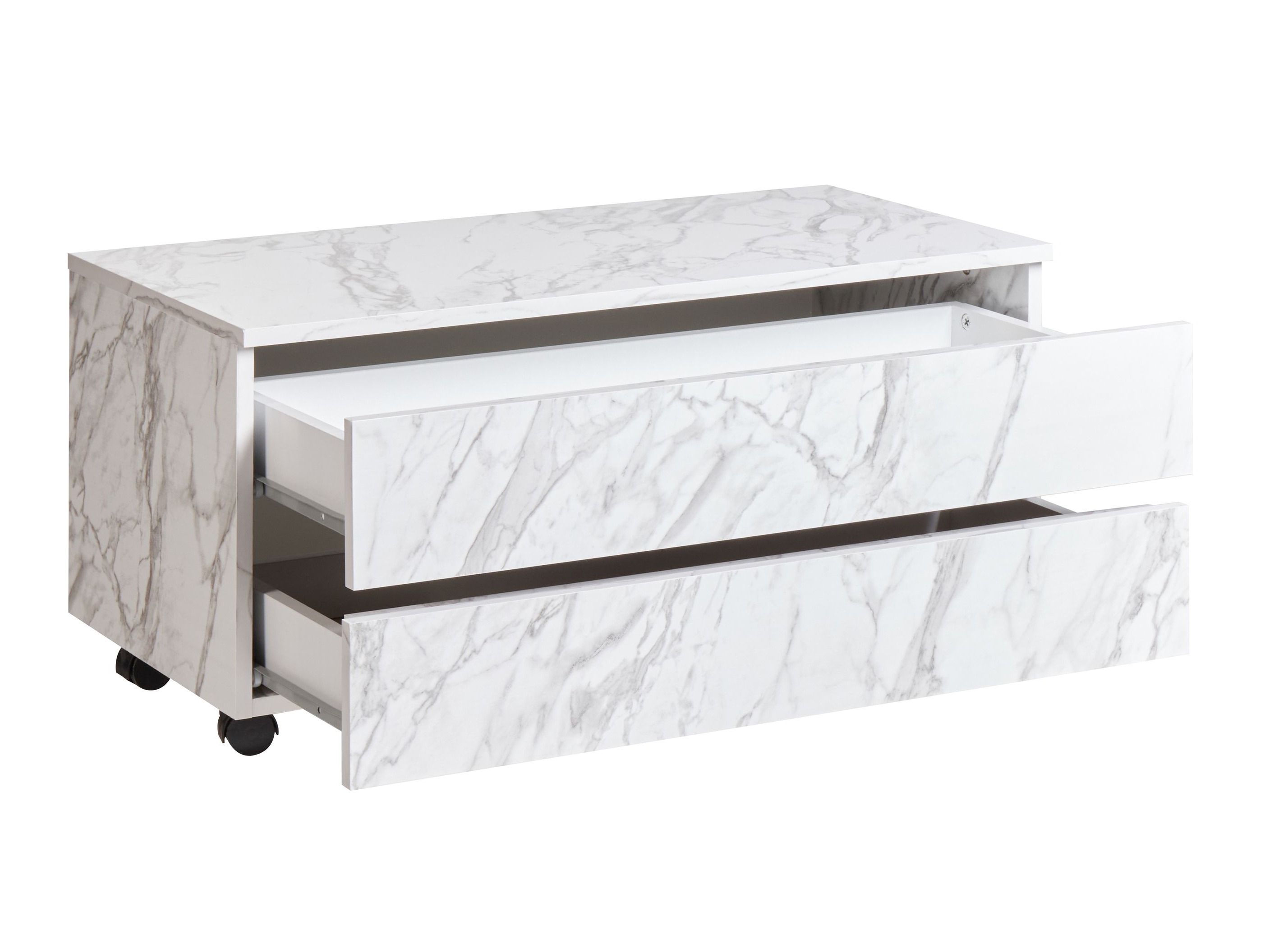 Stāvošs vannas skapītis Berwyn 2755 (Balts marmors)