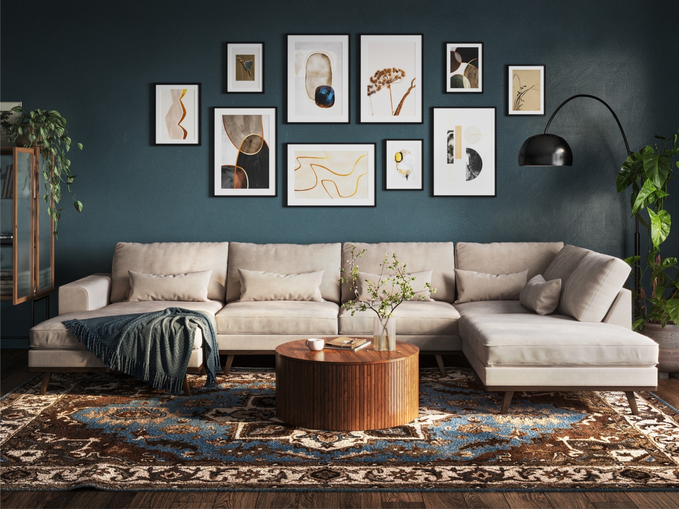 Stūra dīvāns Floromo 101 (Fresh 01)