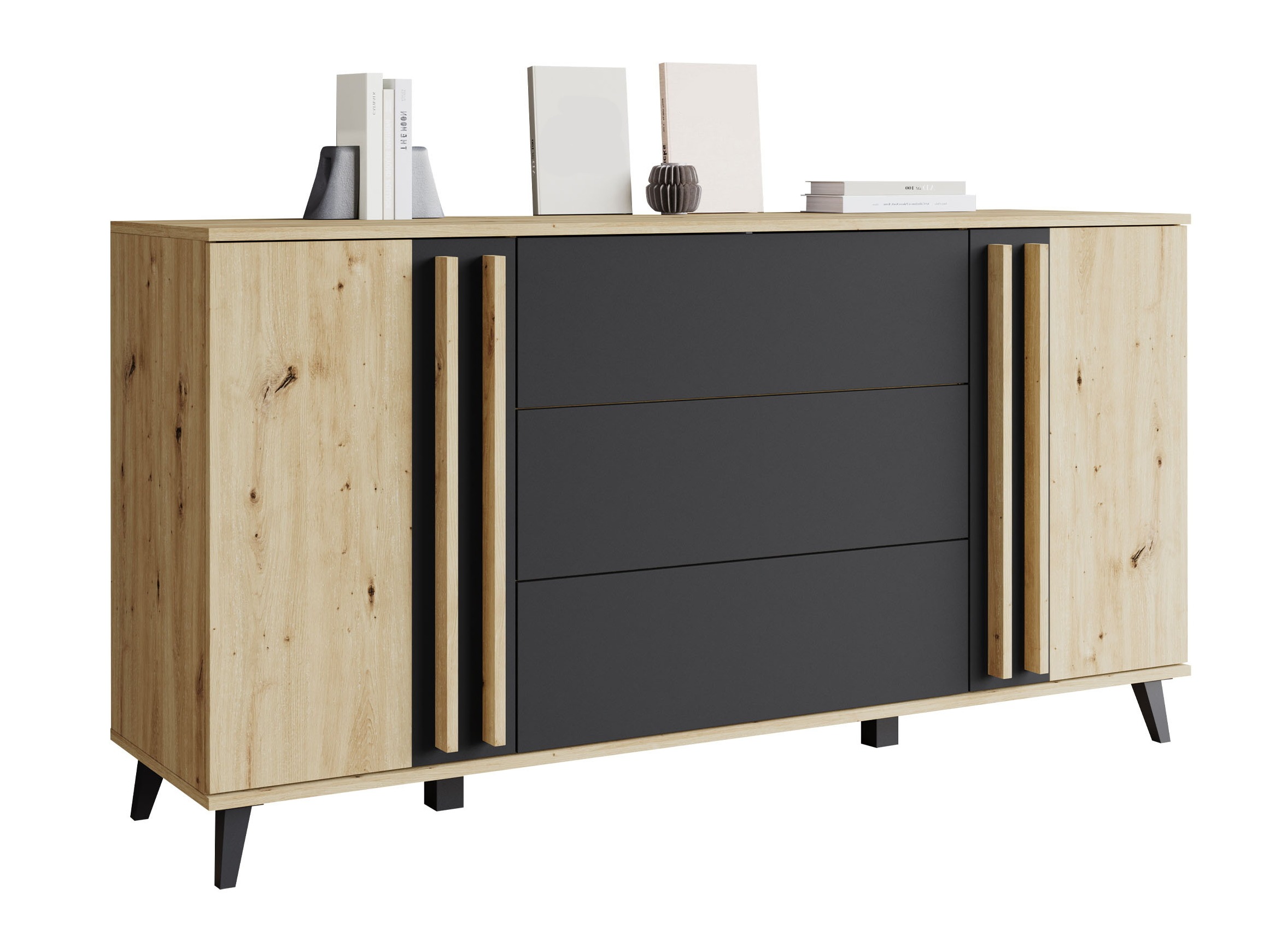 Kumode Temora 100 (Artisan ozols + Grafīts)