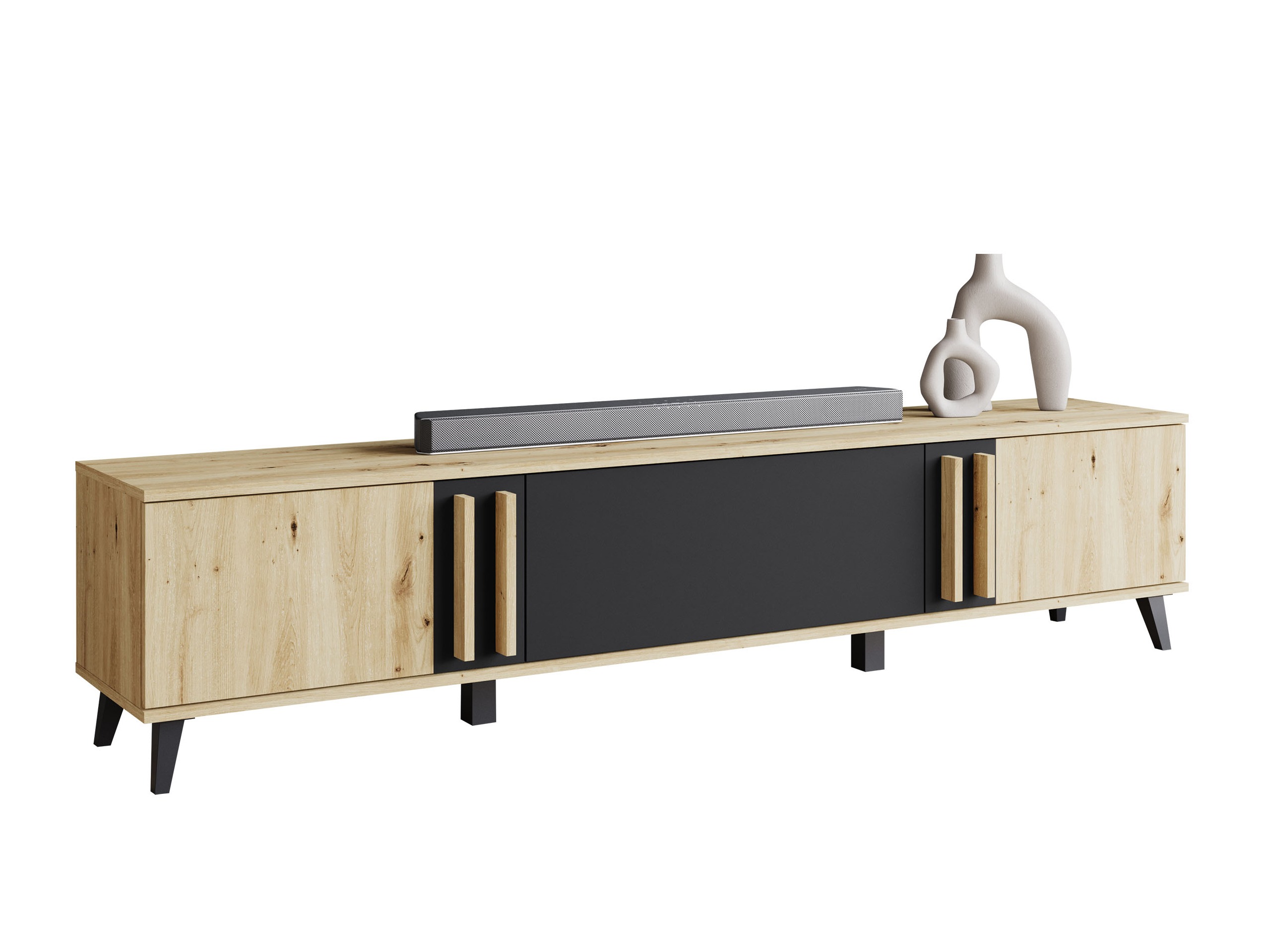 TV galds Temora 101 (Artisan ozols + Grafīts)