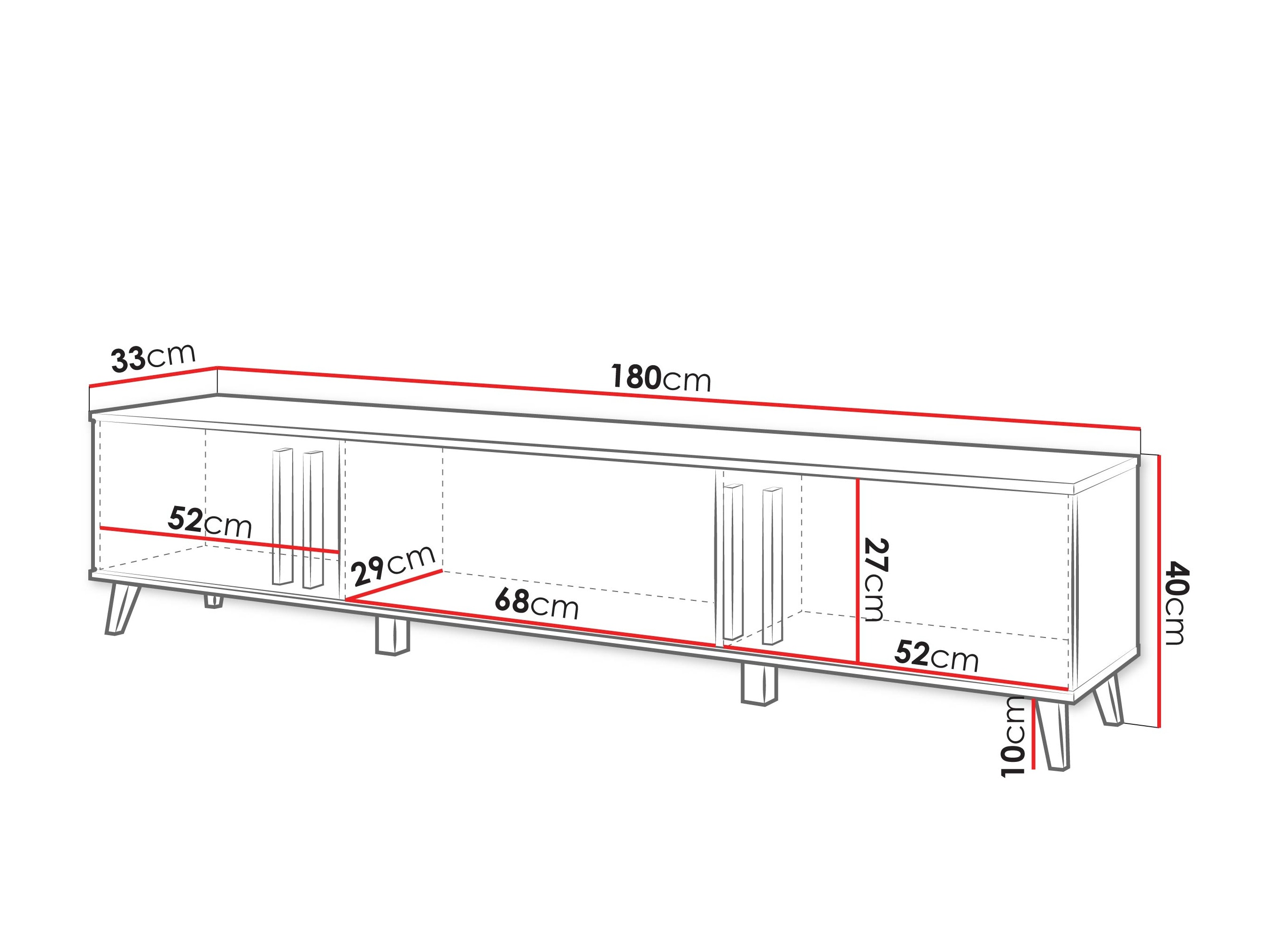 TV galds Temora 101 (Grafīts)
