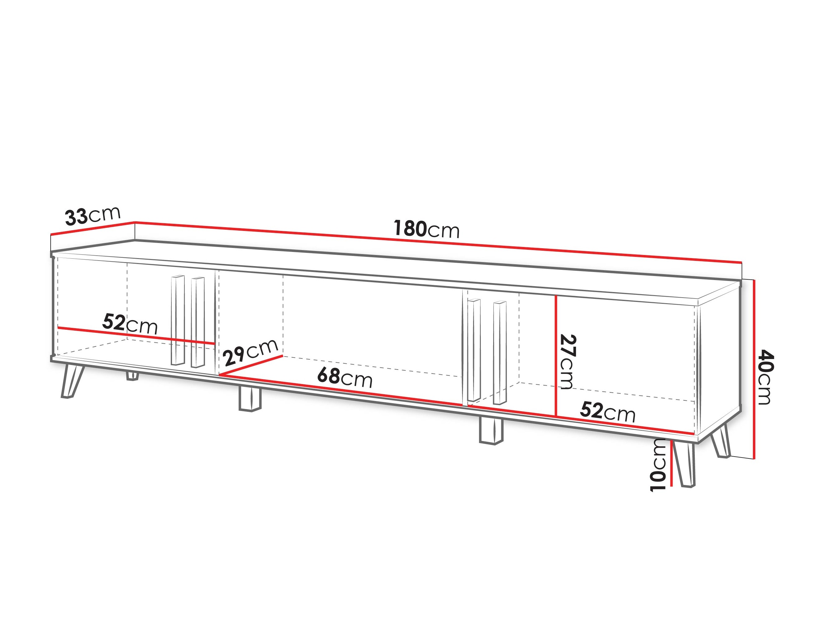ТВ тумба Temora 101 (Artisan дуб + Графит)