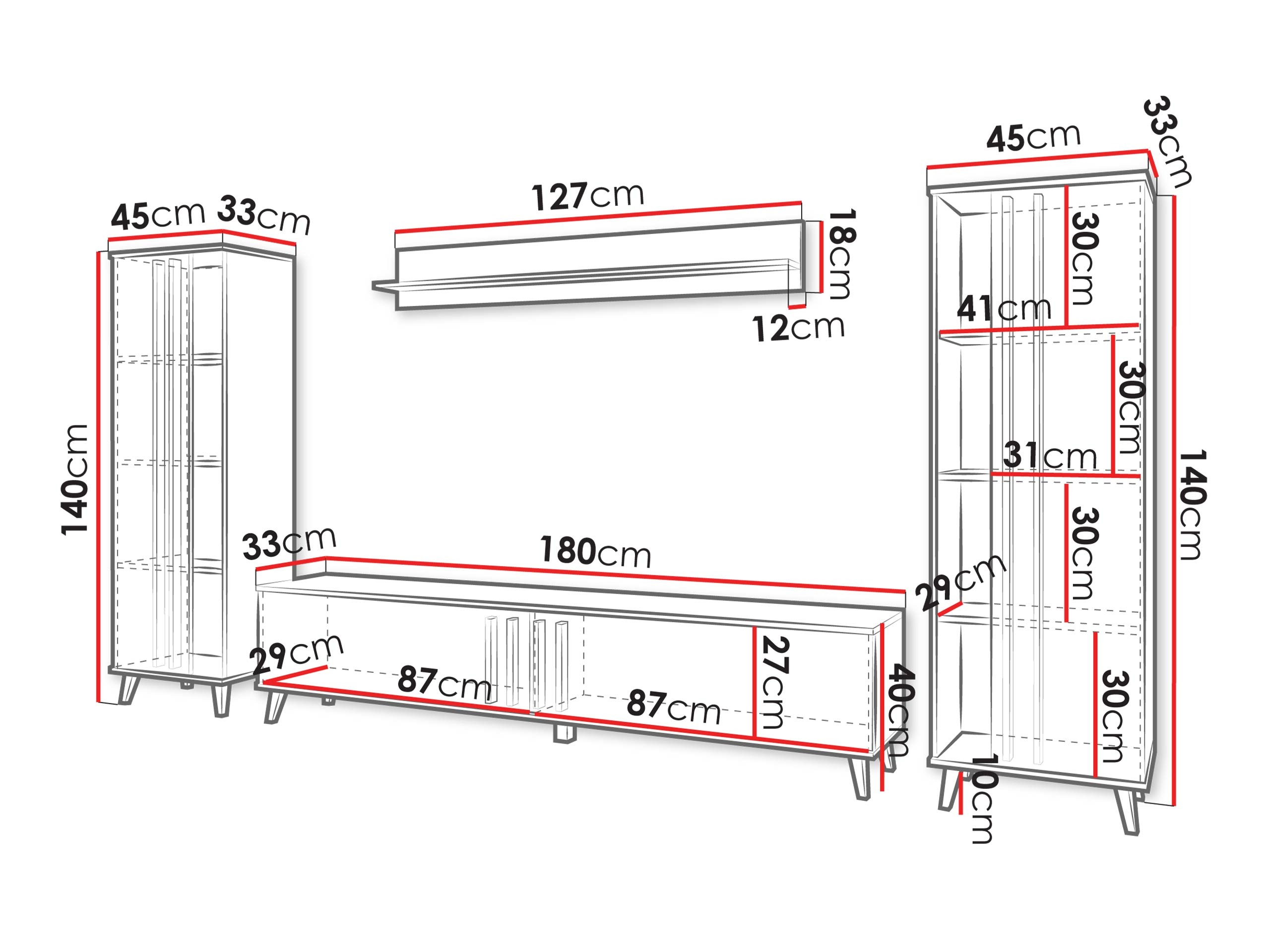 Viesistabas komplekts Temora 102 (Artisan ozols + Grafīts)